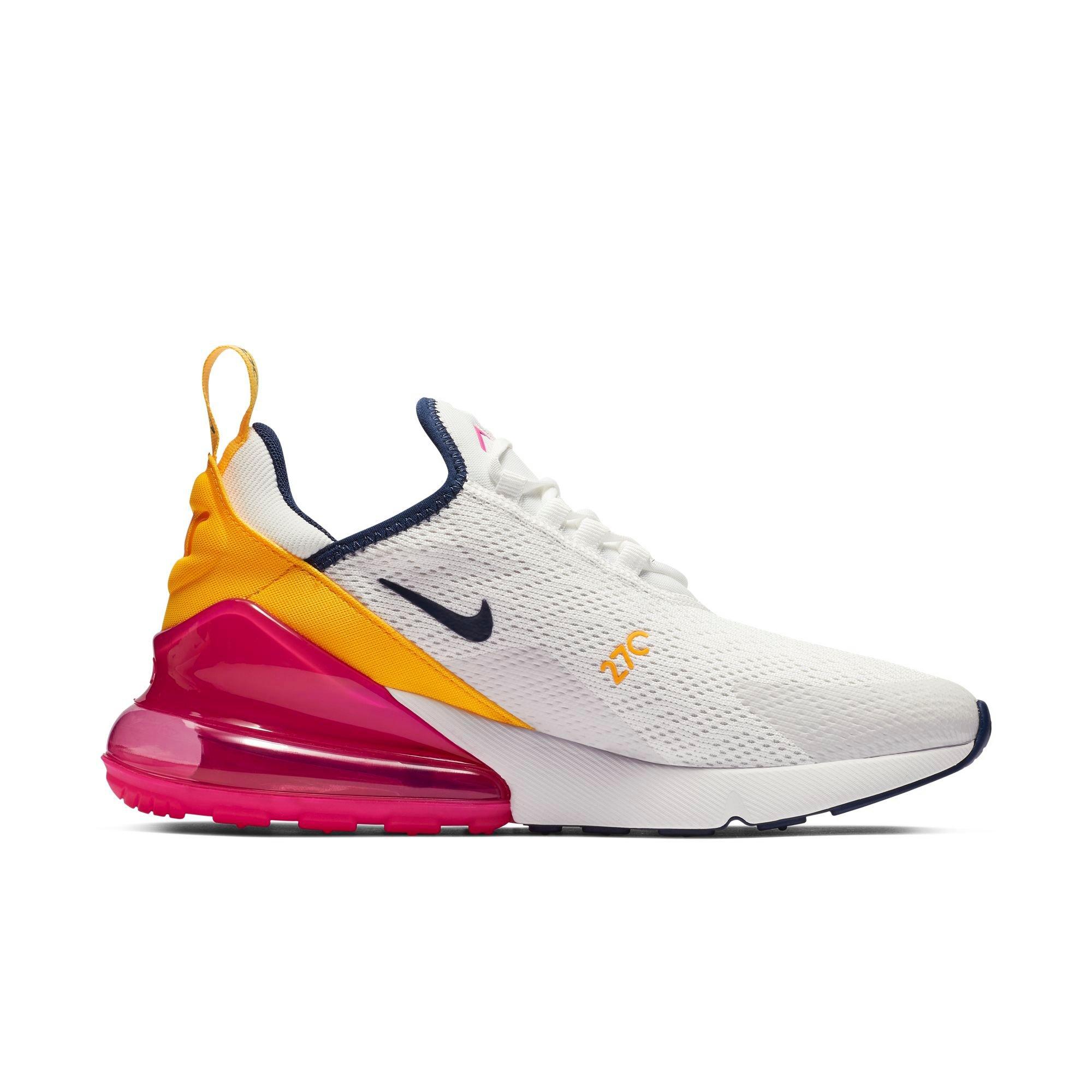 nike air max 270 white orange pink