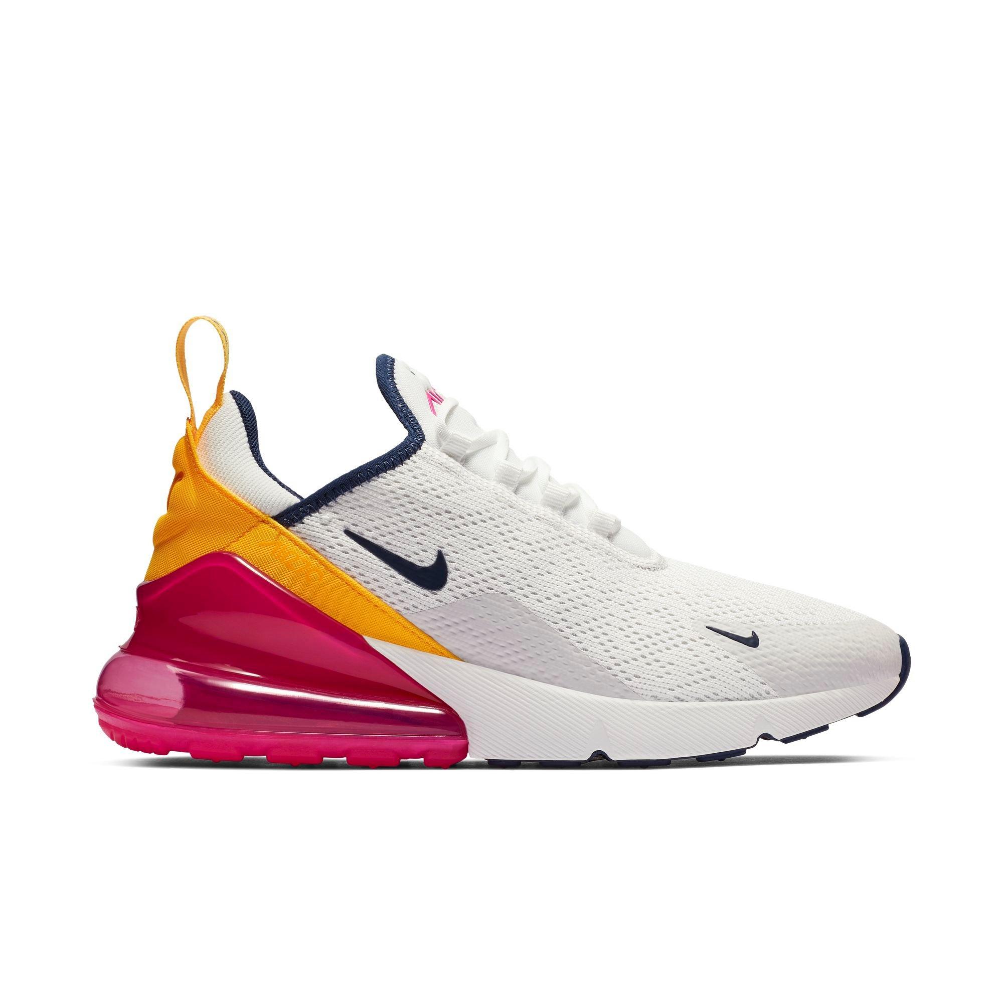 nike air max white pink and orange