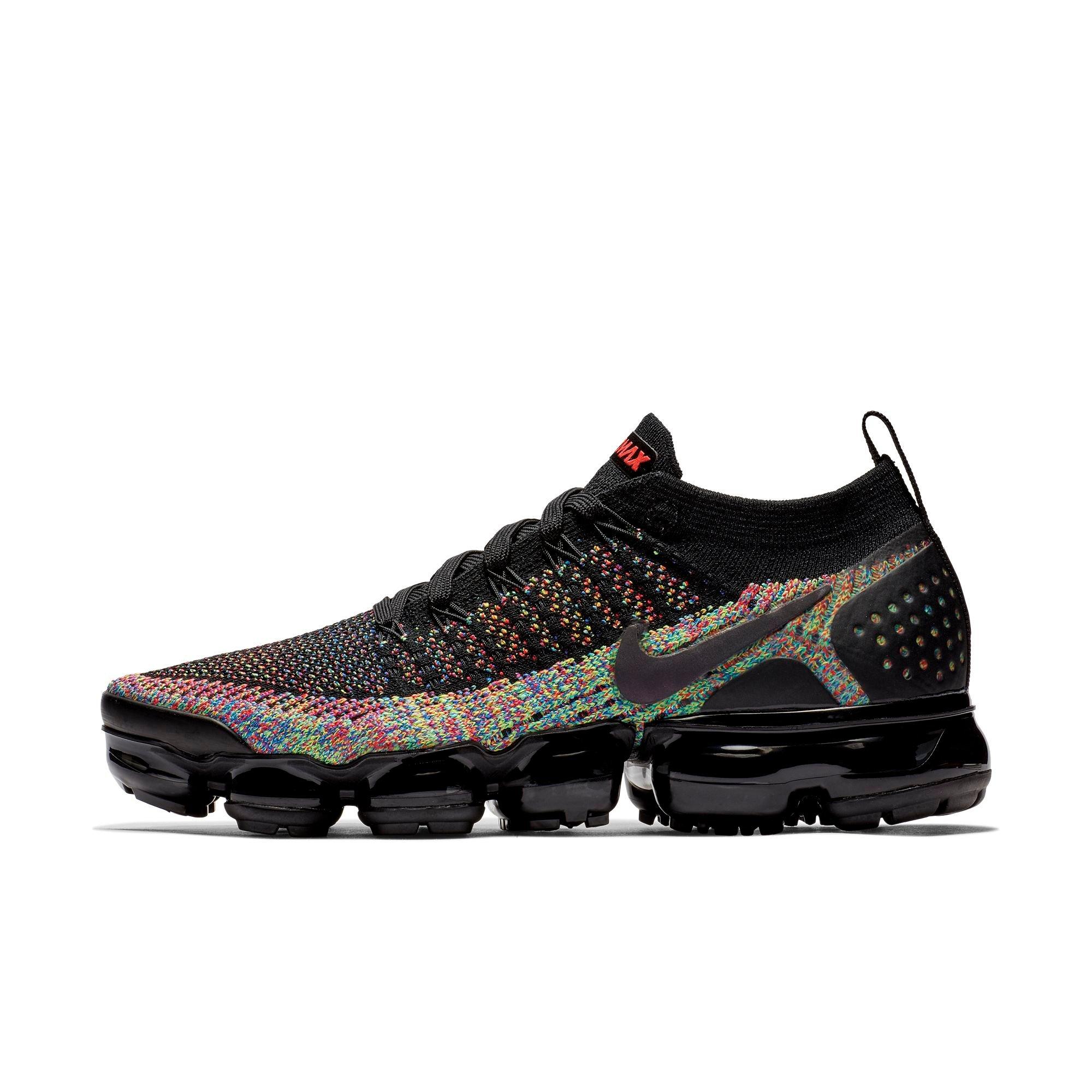 air vapormax flyknit 2 black multi-color (w)