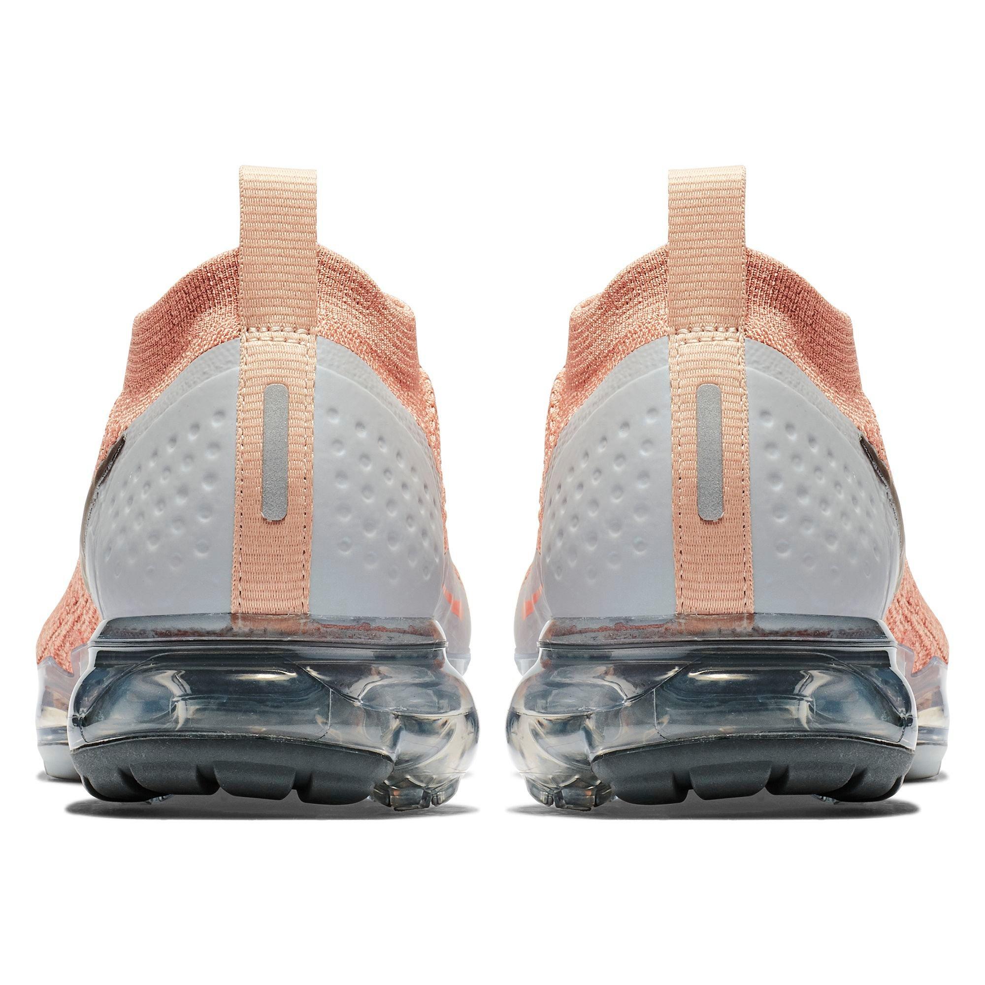 nike air vapormax flyknit 2 rose gold women's shoe