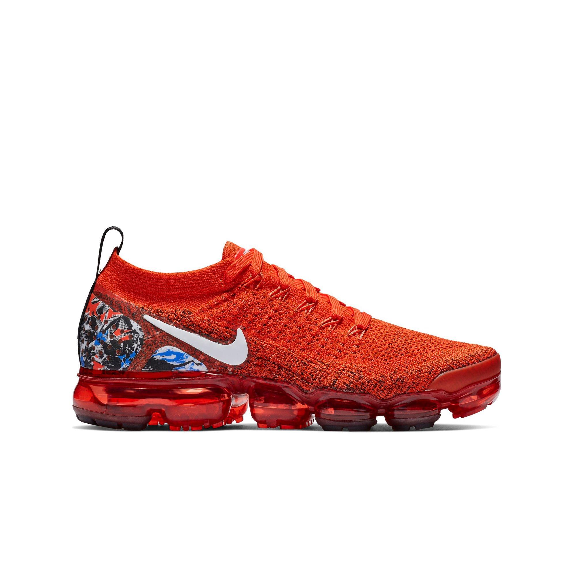 red and orange vapormax