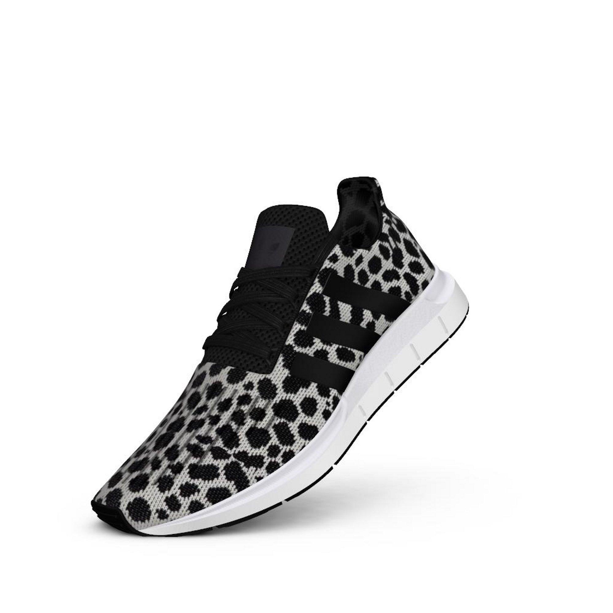 adidas swift run core black & future white womens shoes