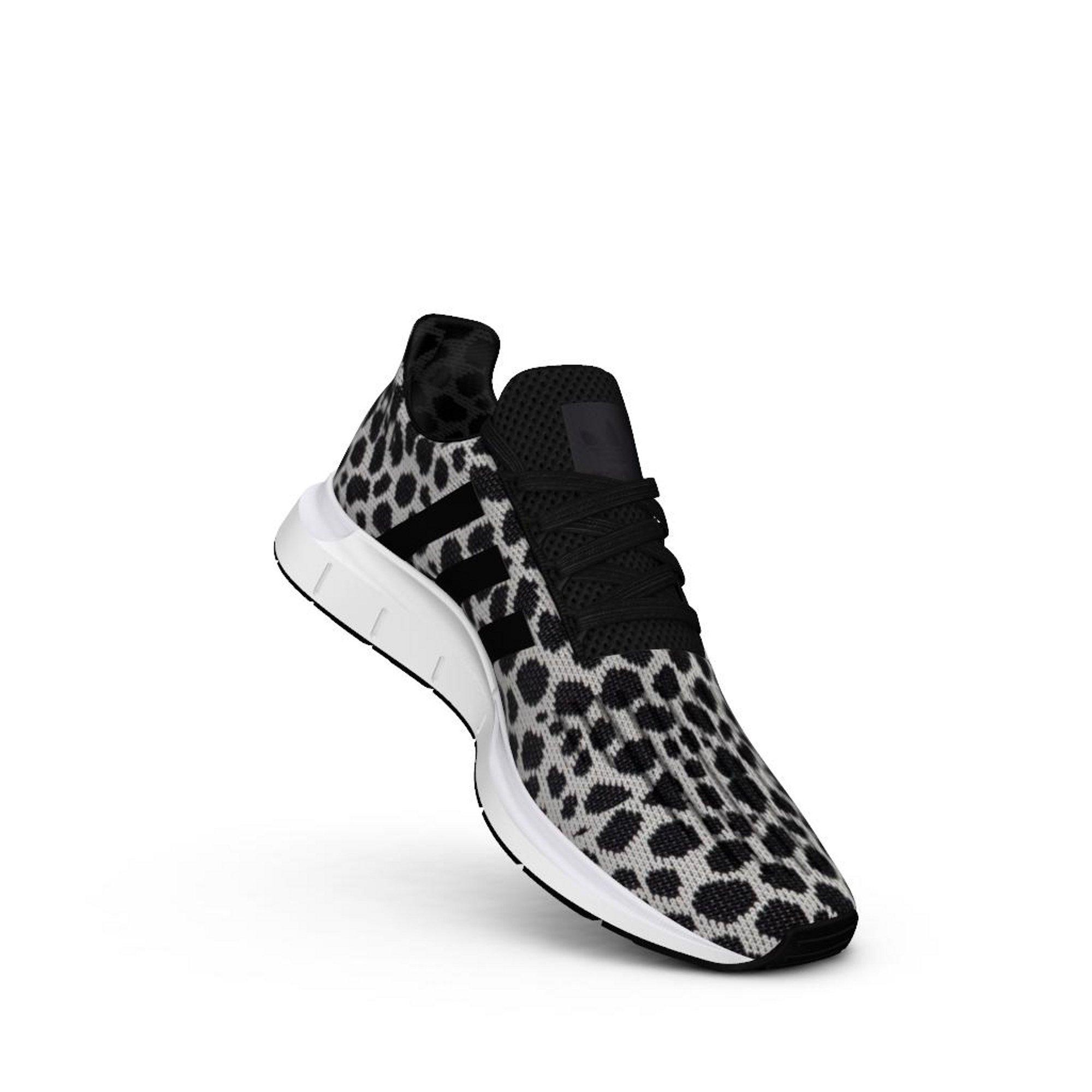 adidas swift run women's white and black