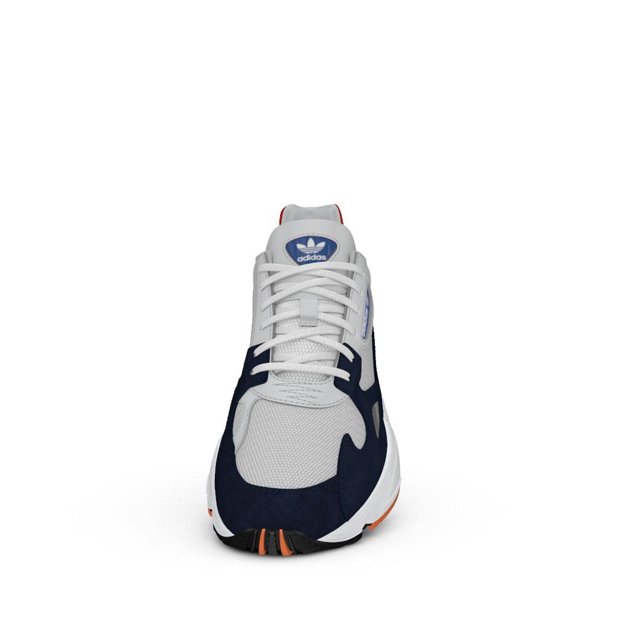 adidas falcon white and navy
