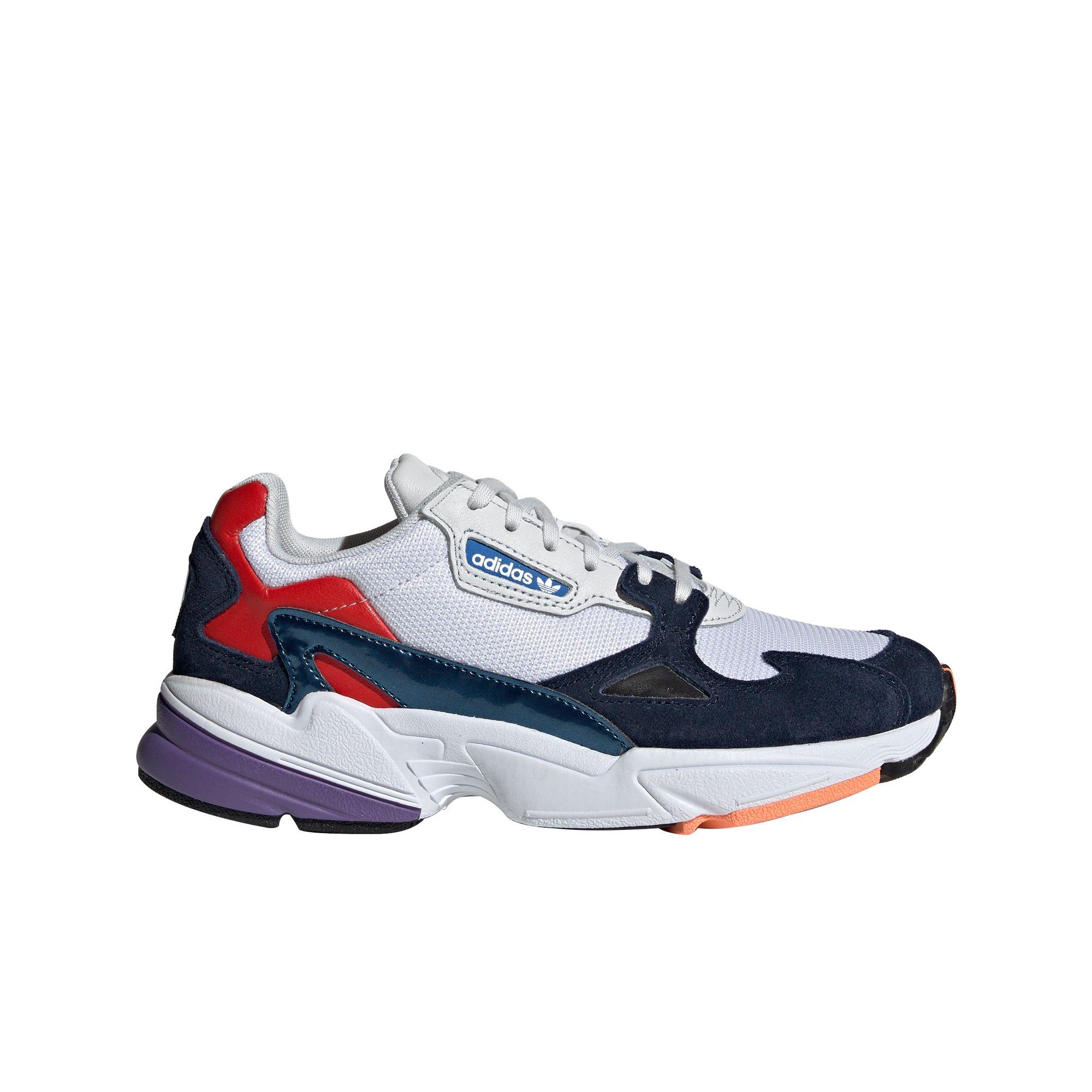 adidas falcon women's white blue