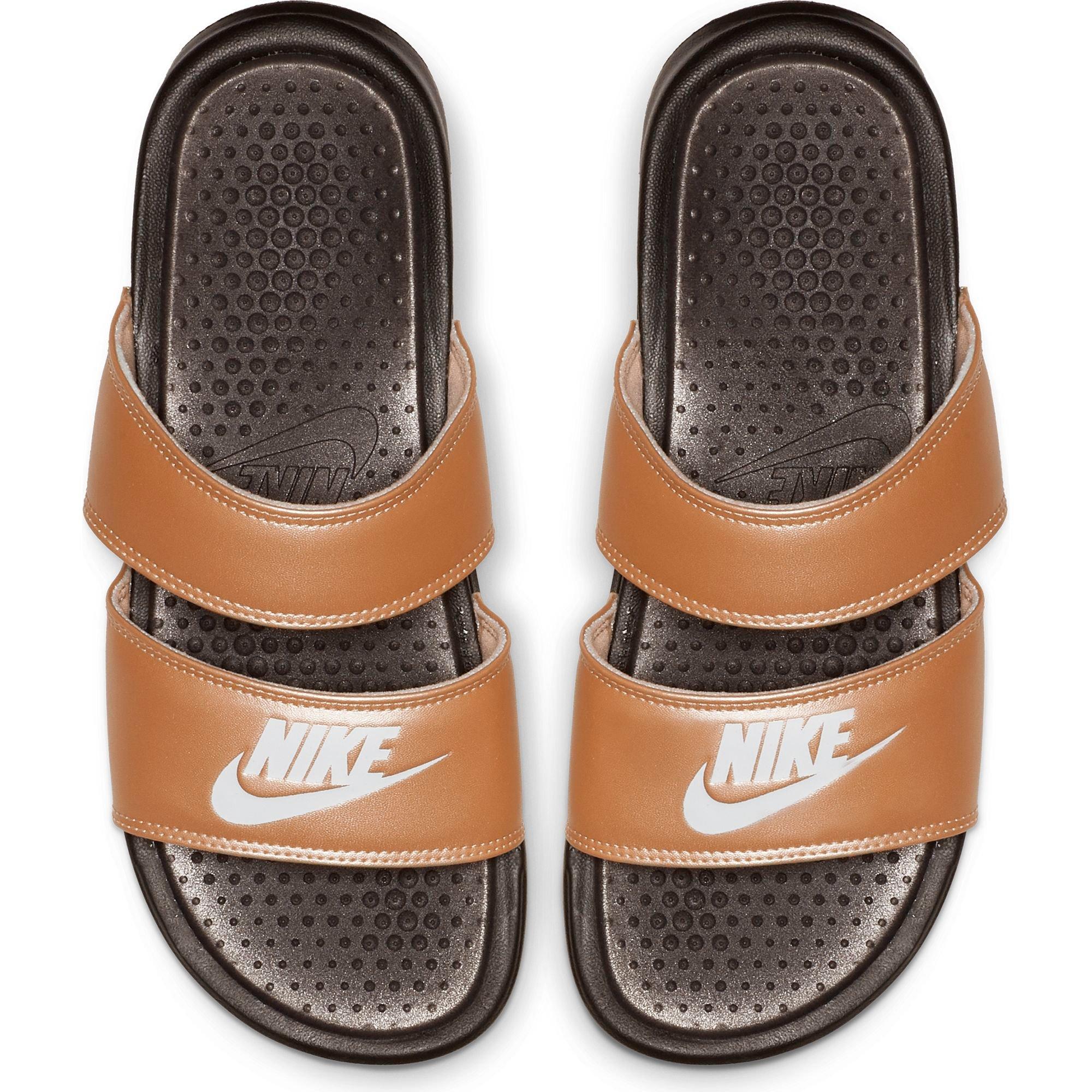 nike bronze sliders