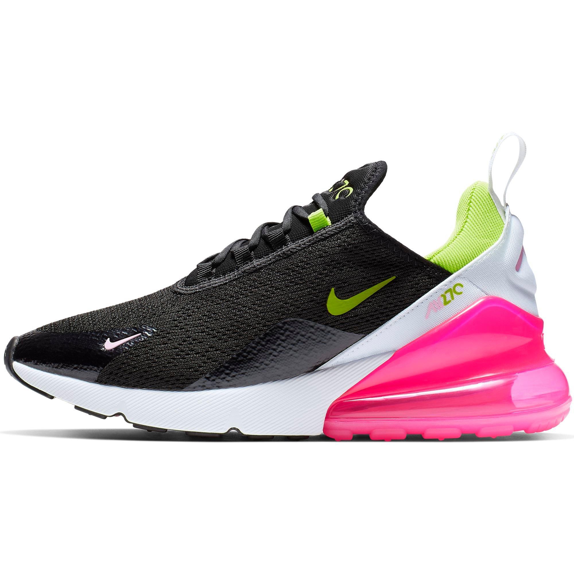 black and pink nike 270
