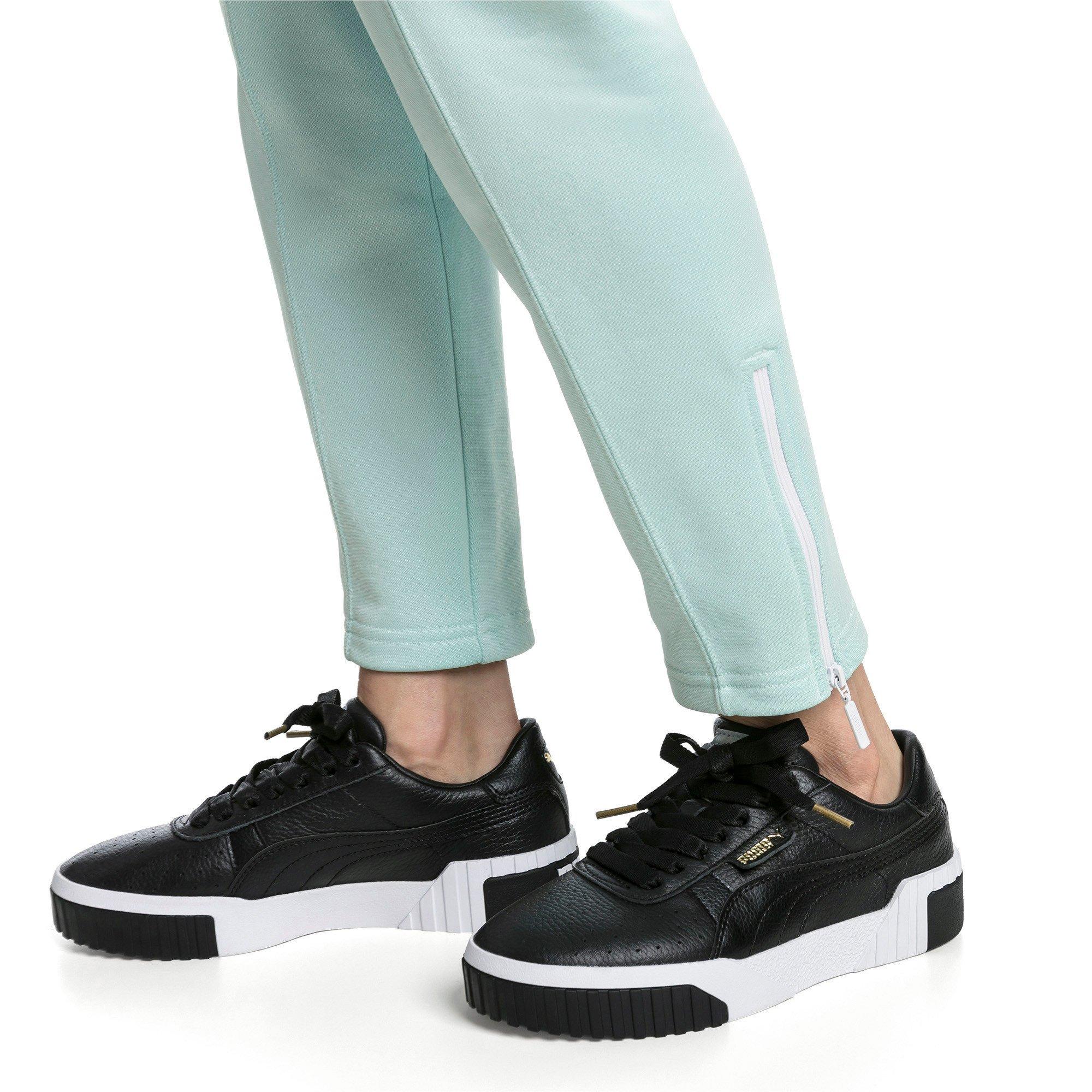puma cali white and black sneakers