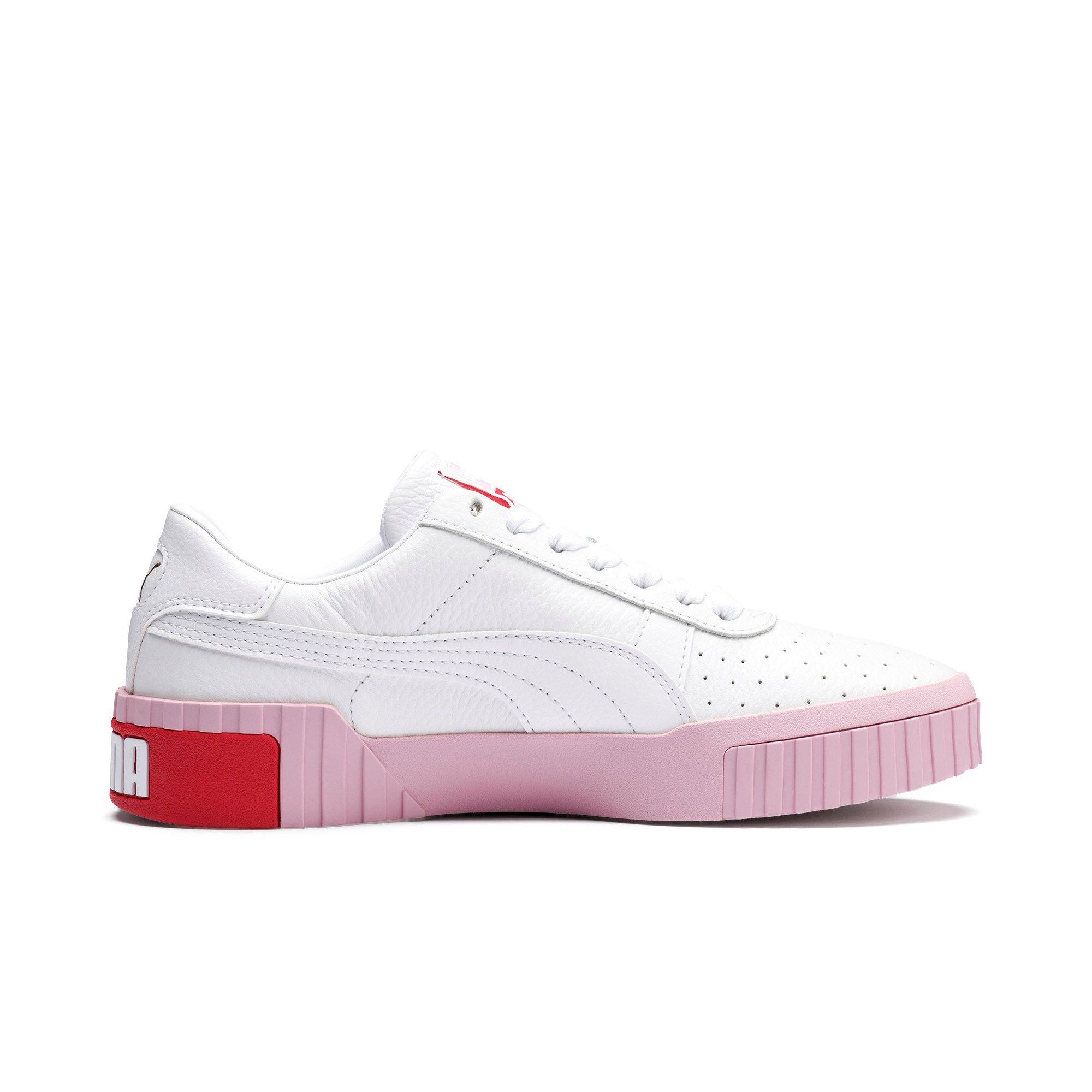 puma cali white and pink