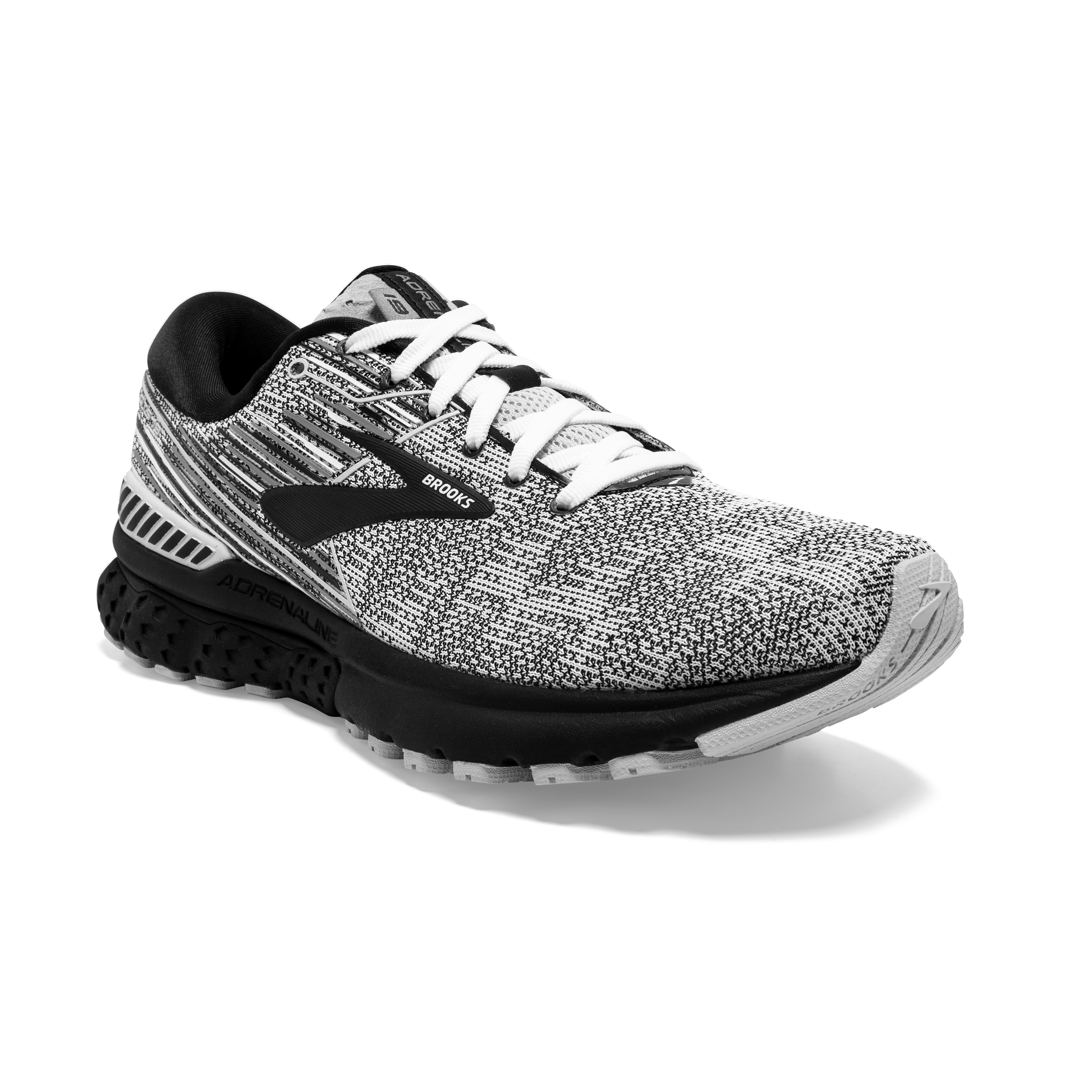 brooks adrenaline gts 19 white black grey