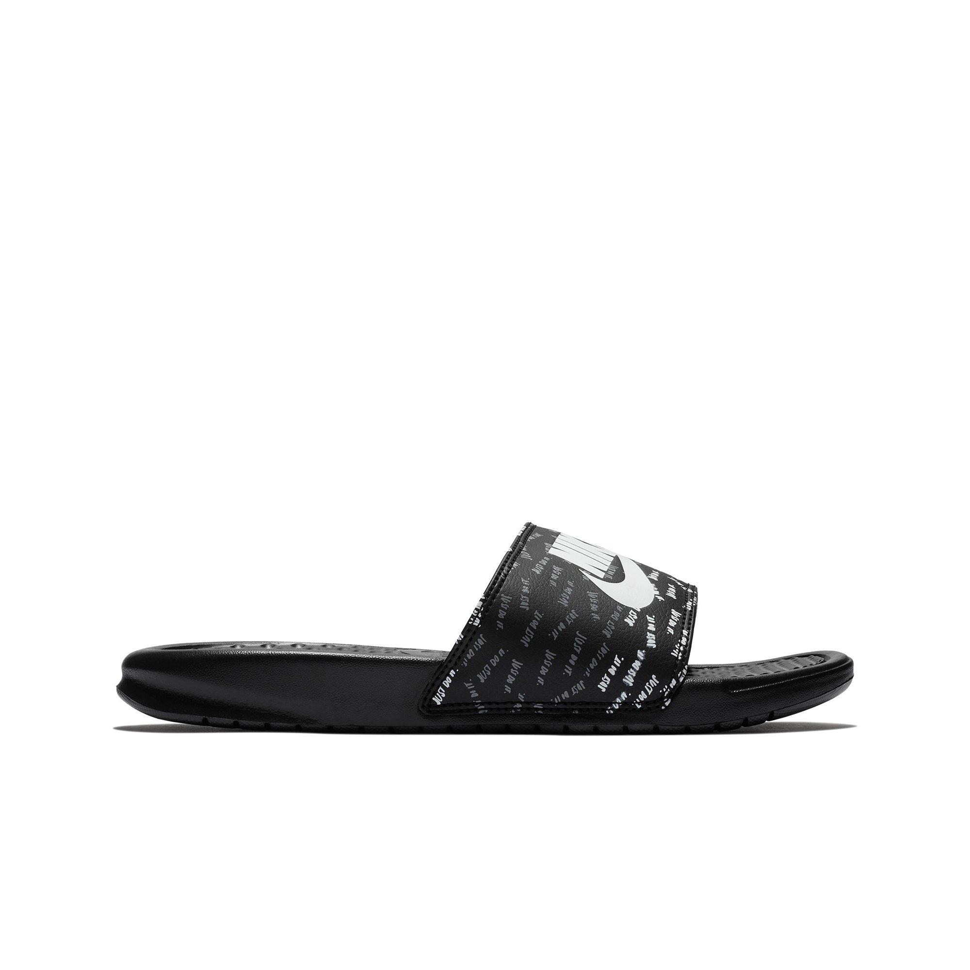 black and white nike sandals womens