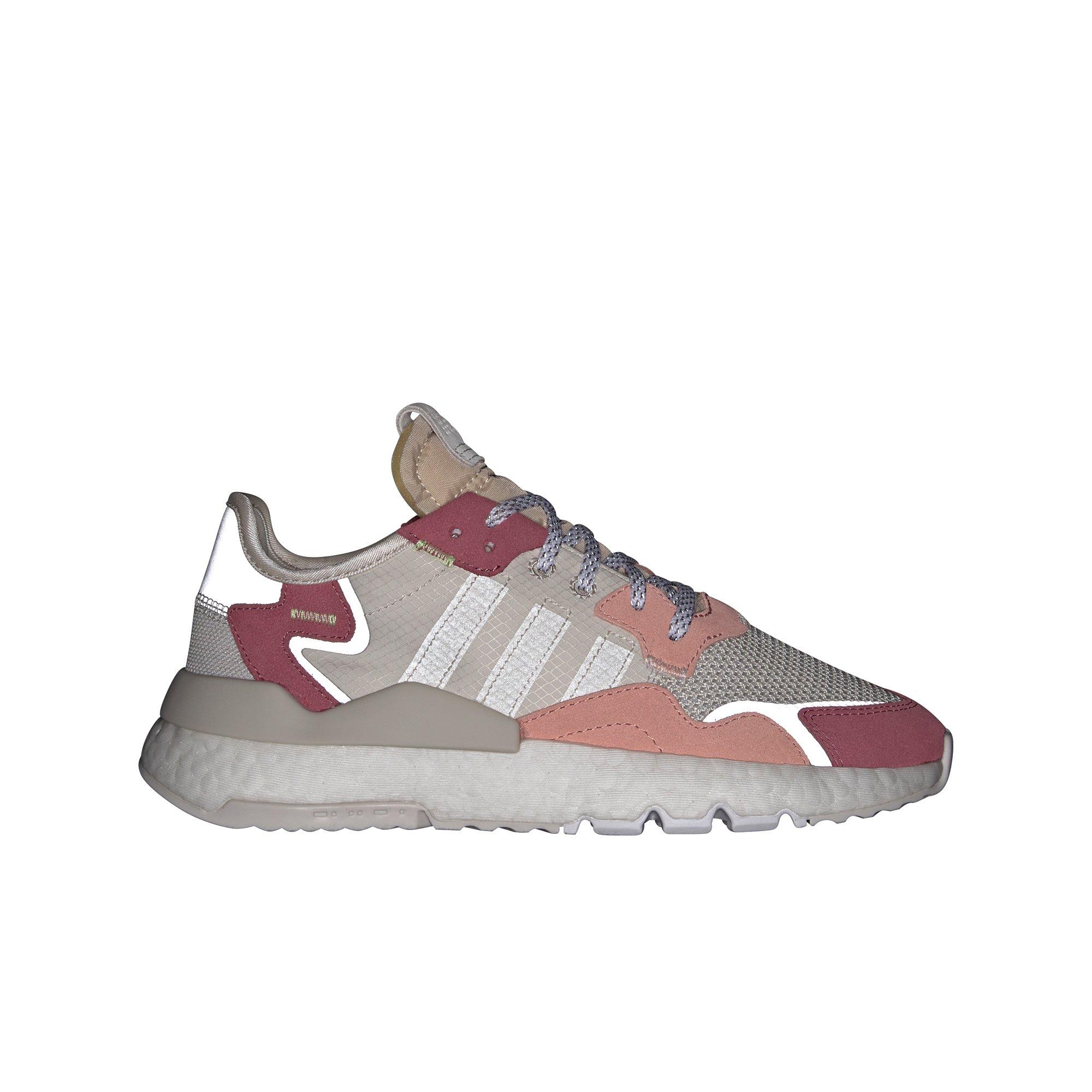 adidas nite jogger white trace pink