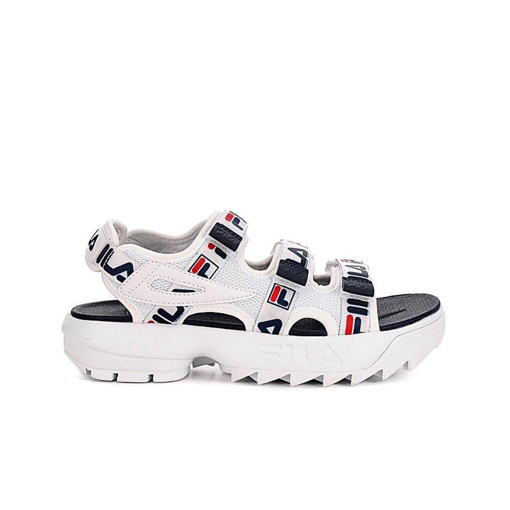 all white fila sandals