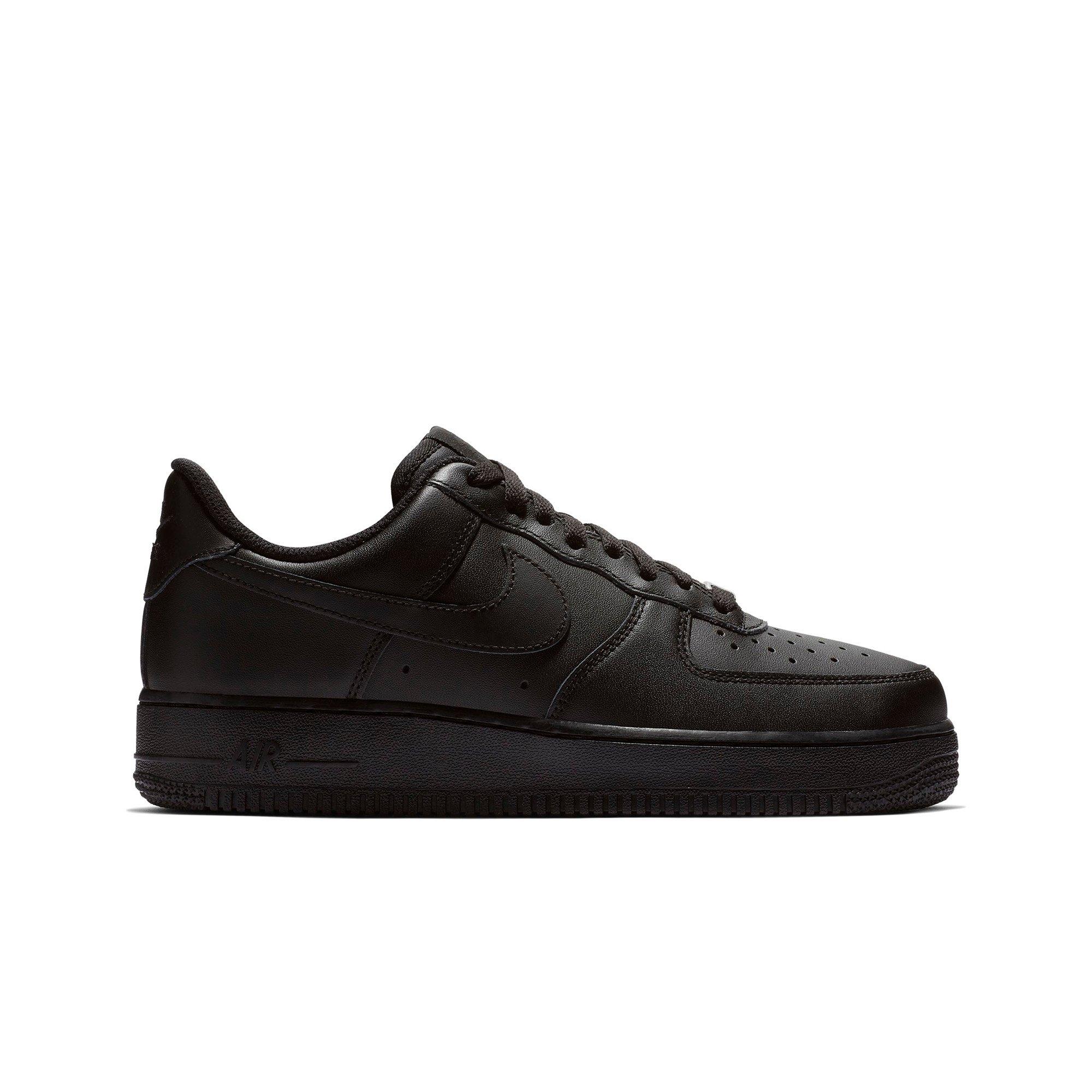 nike women's black leather sneakers