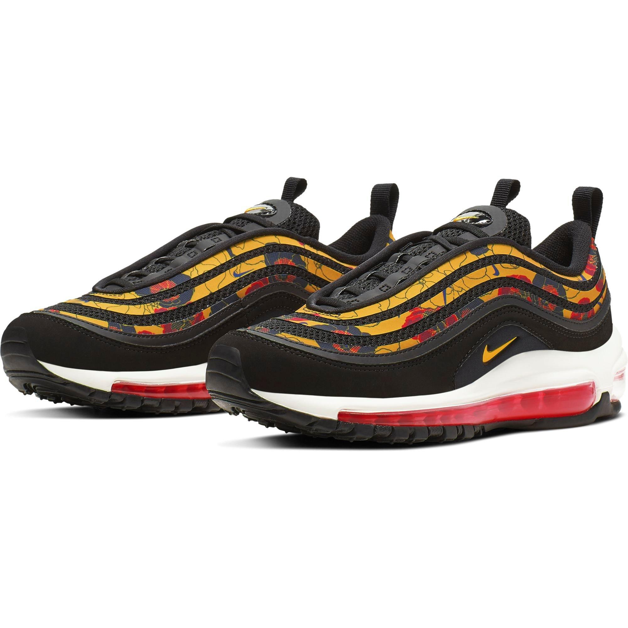 nike air max 97 black and white floral