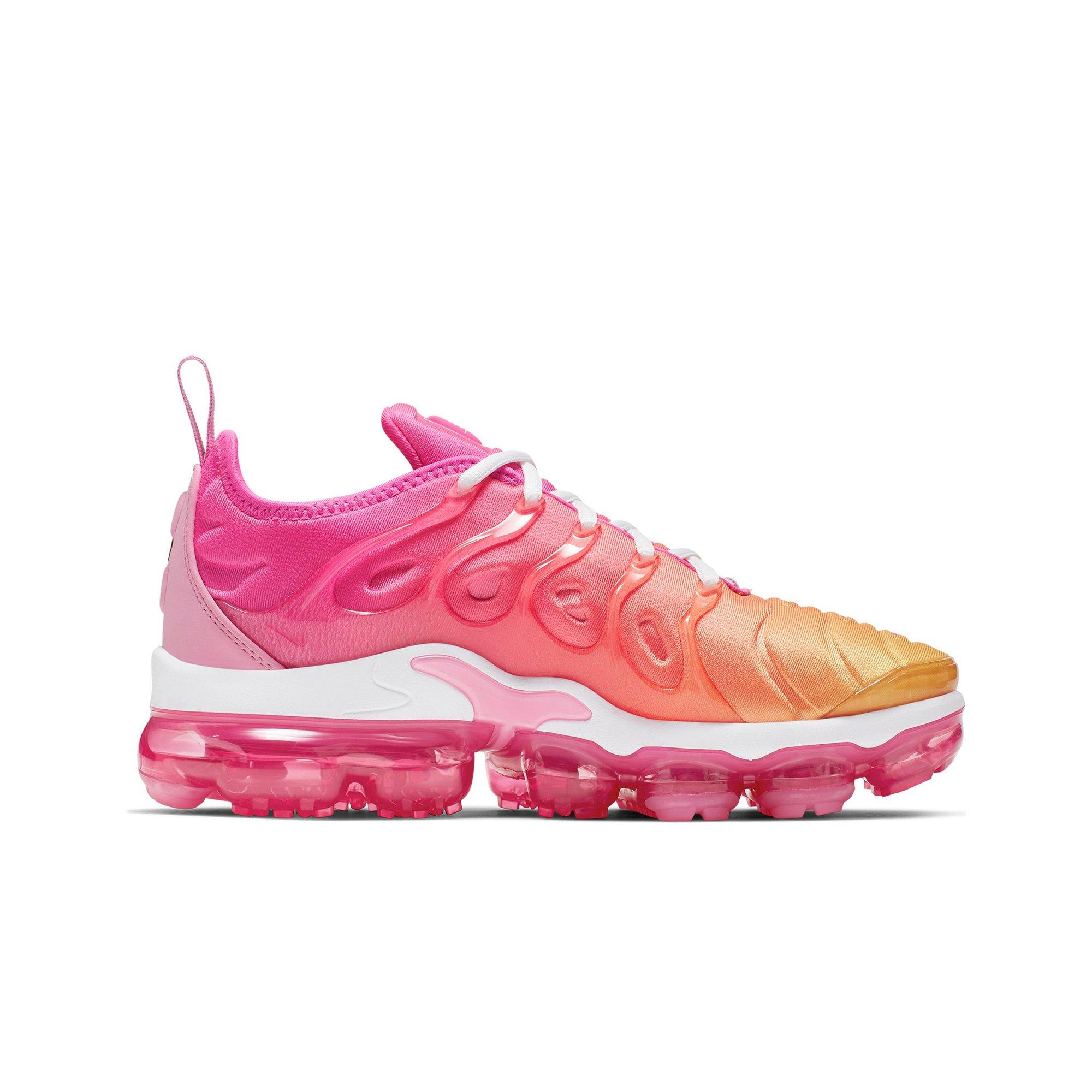 vapormax plus pink and yellow