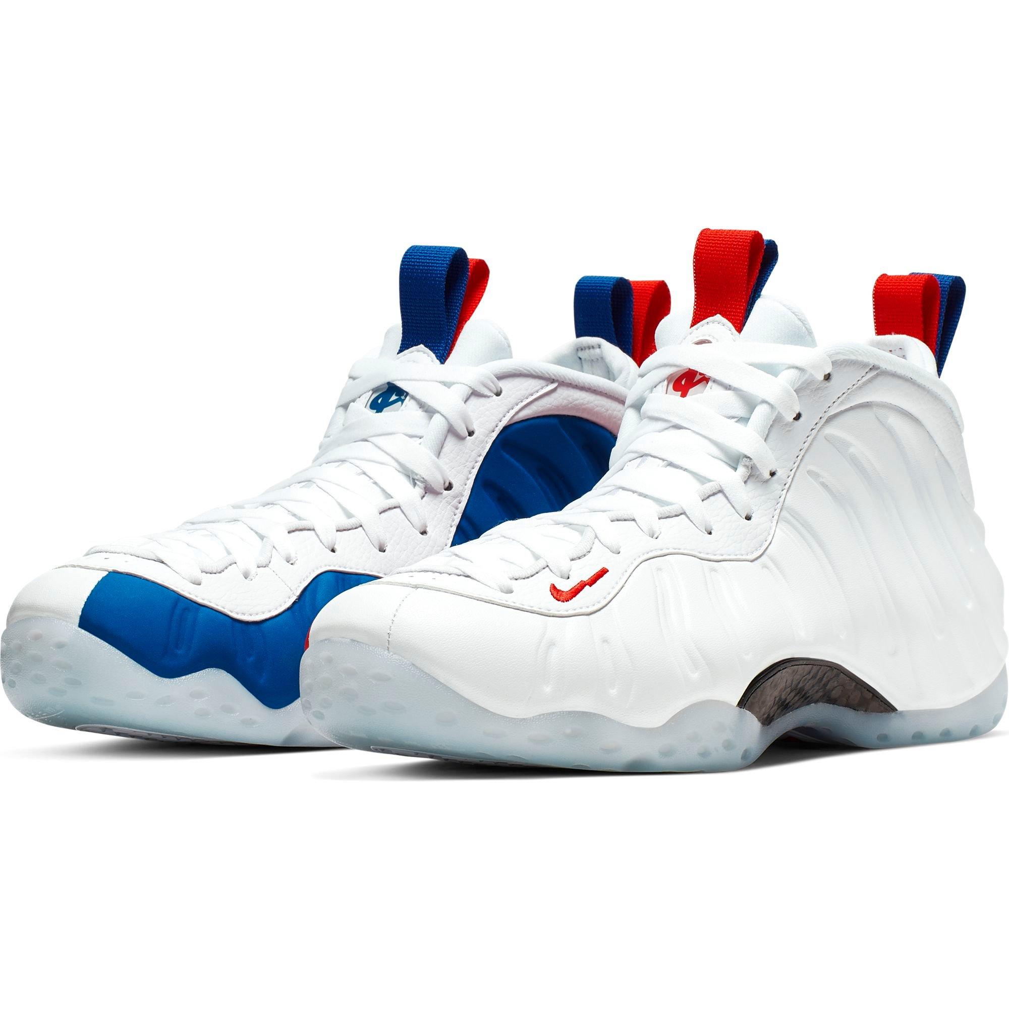 foamposite white red