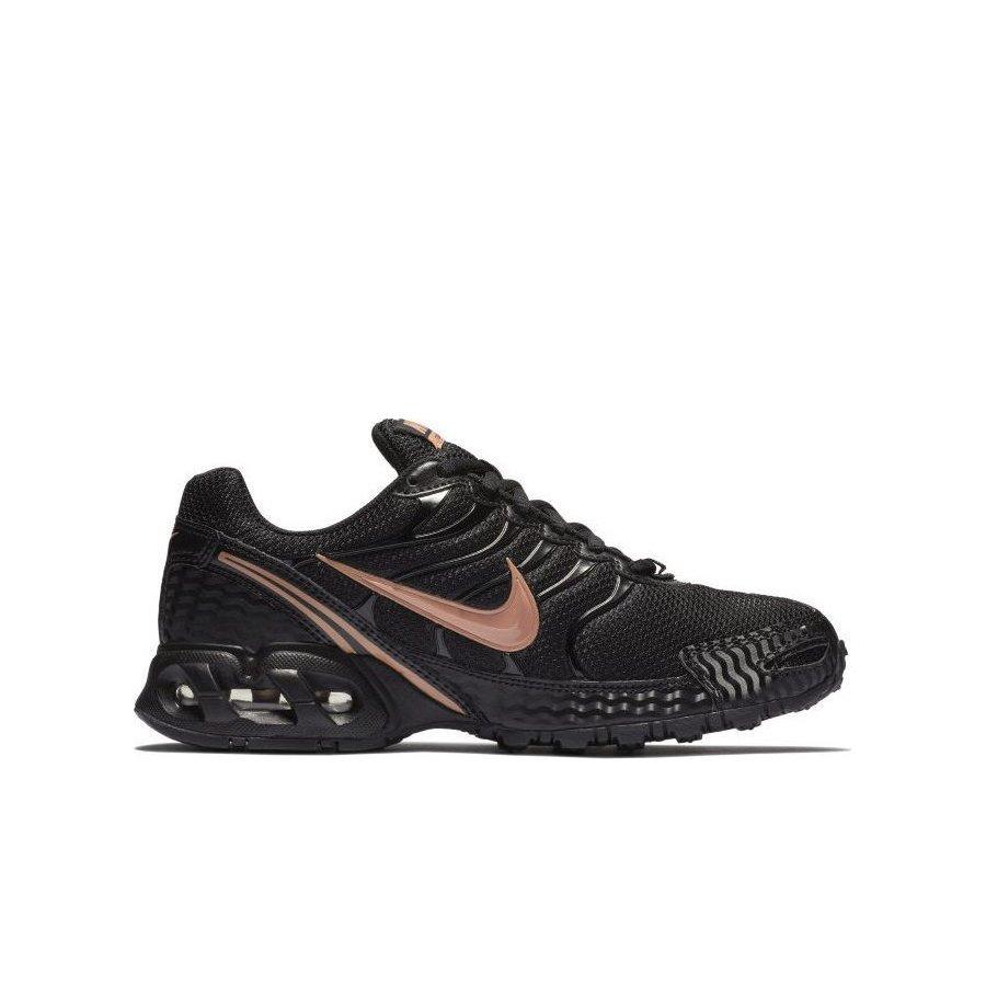 black and rose gold nikes