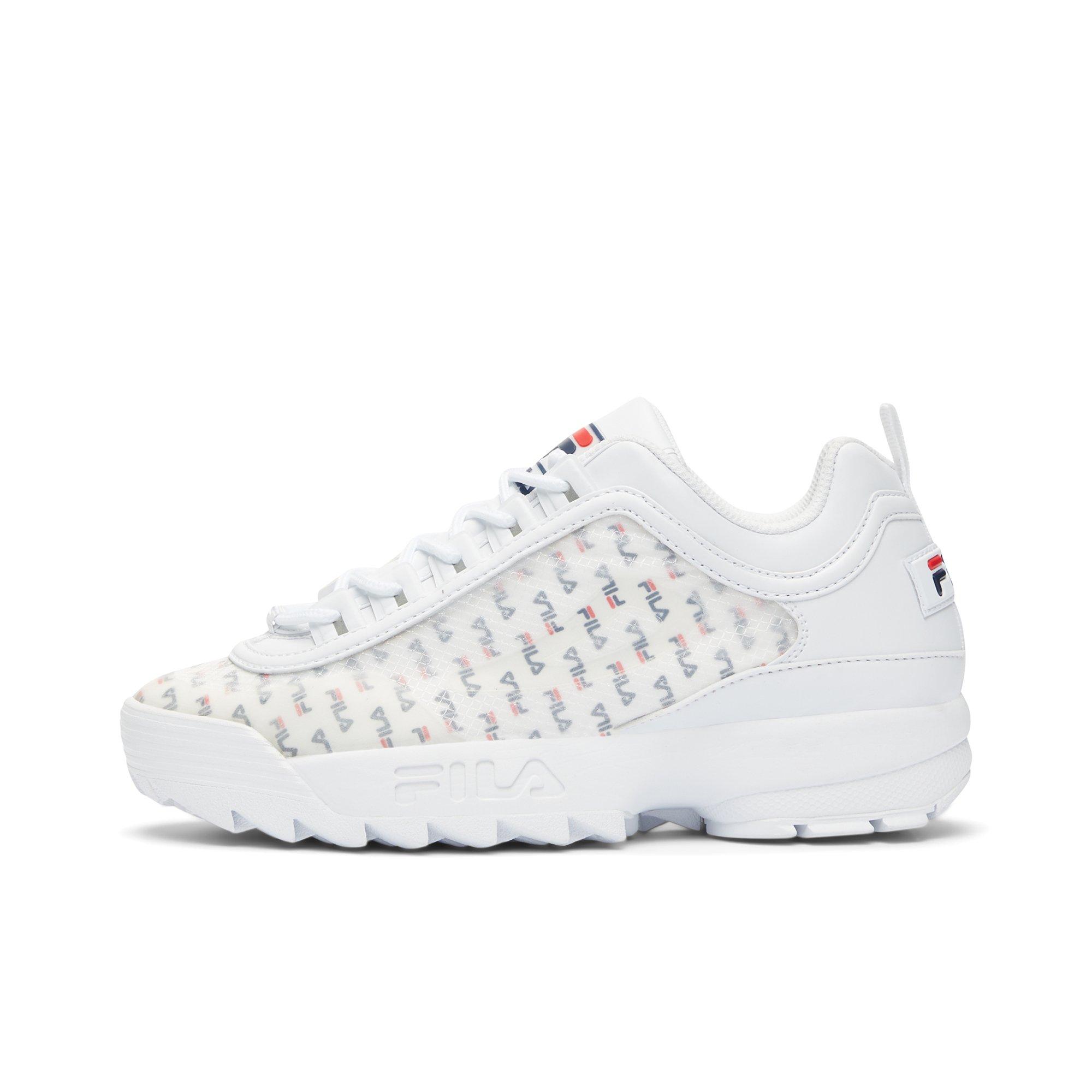 fila disruptor 2 womens all white