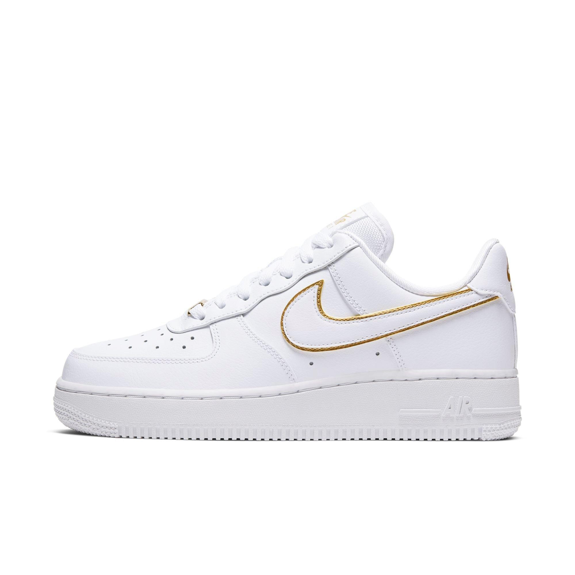 air force ones gold outline