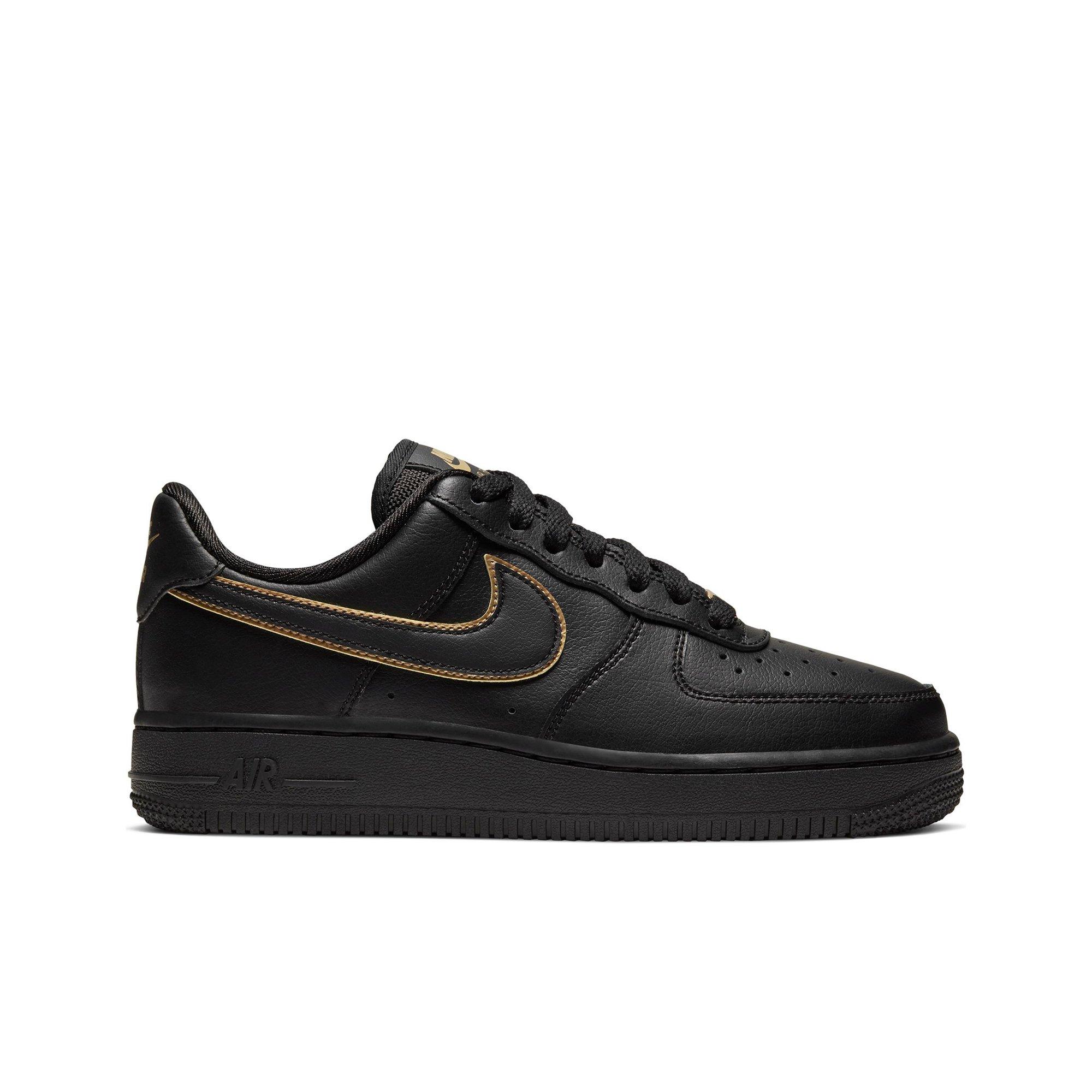 air force 1 gold and black