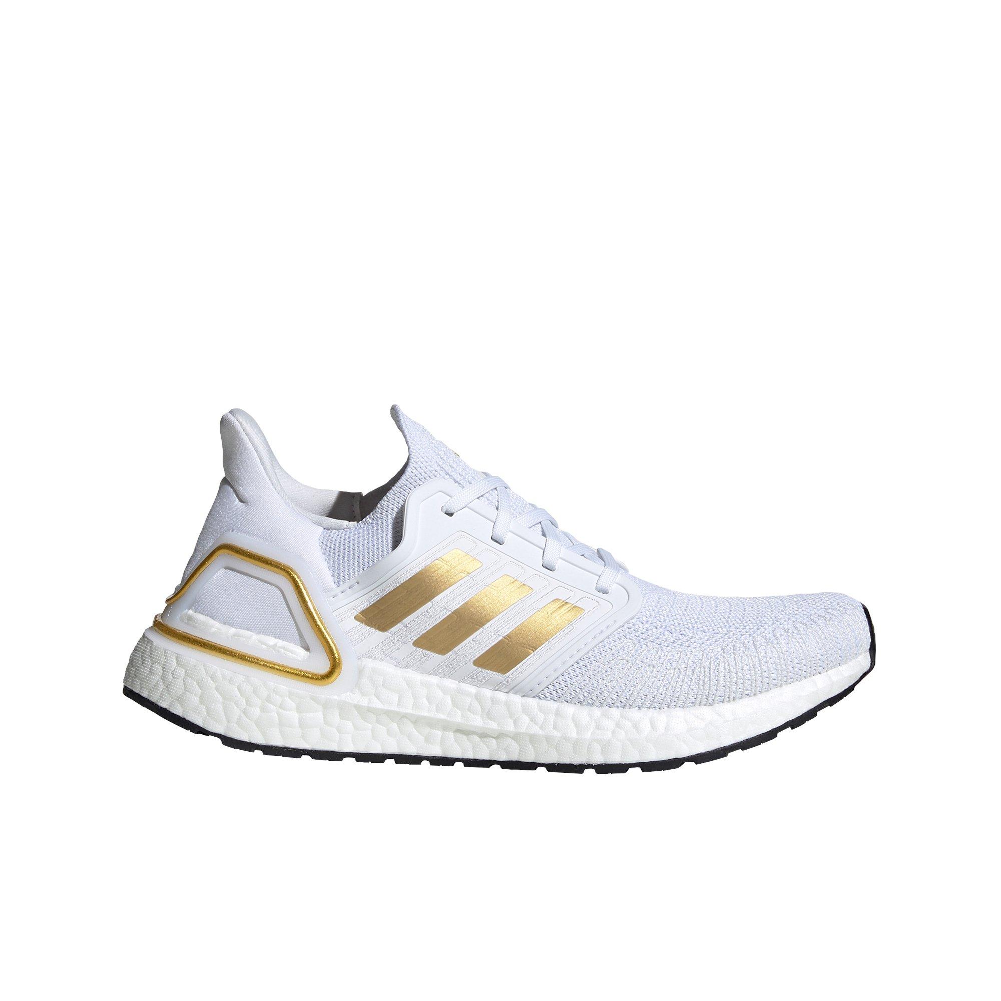 gold and white ultra boost