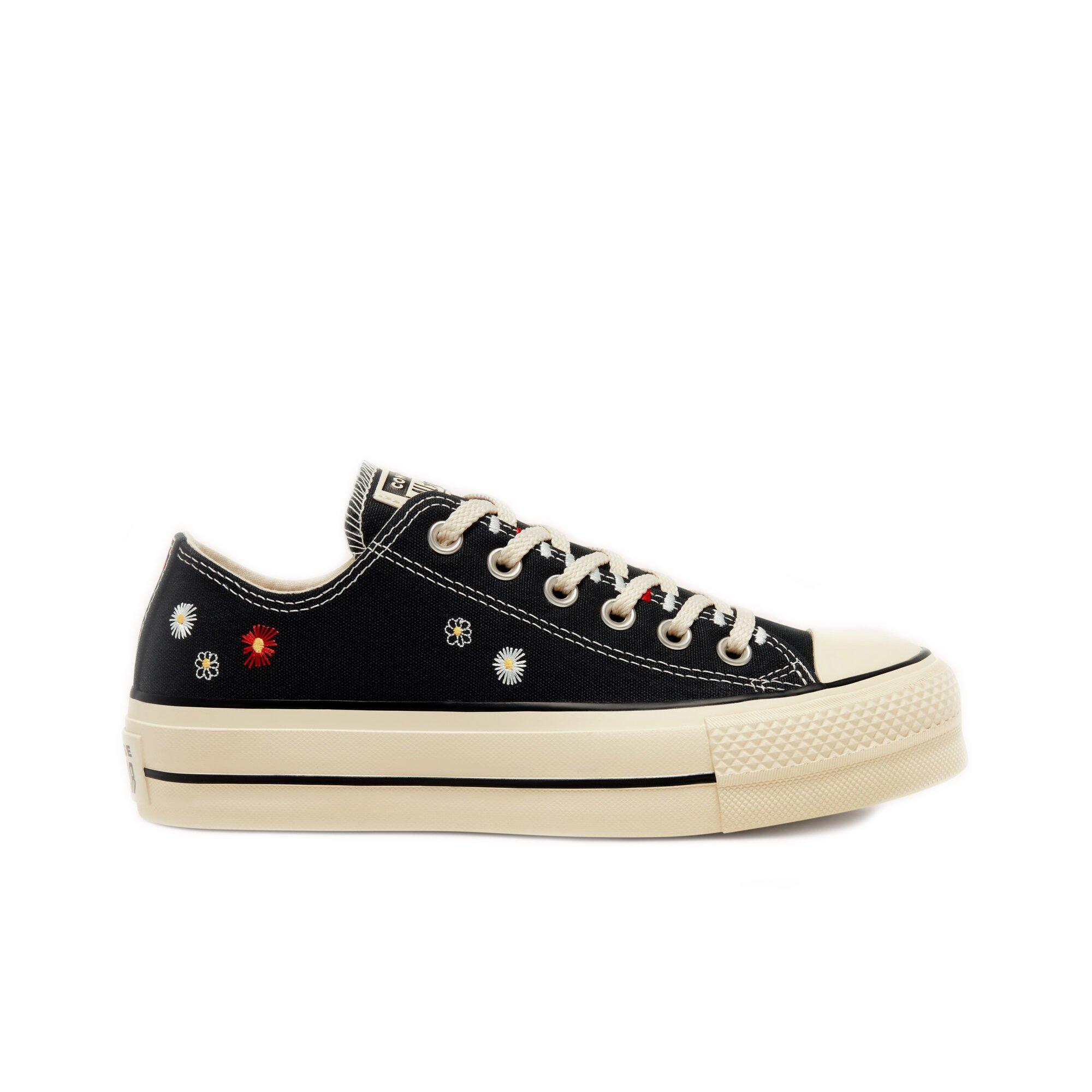 chuck taylor flower lace