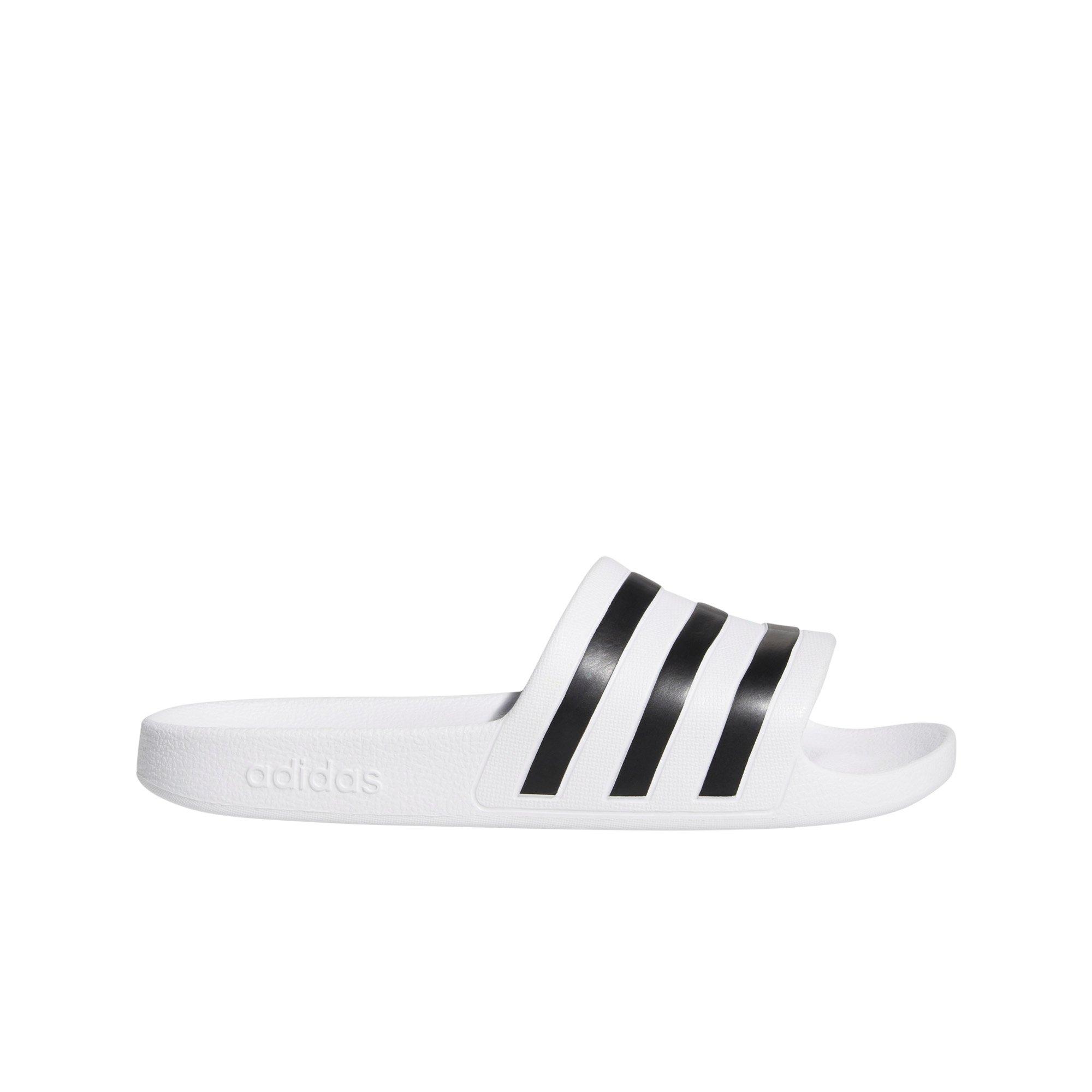 fuzzy adidas slides