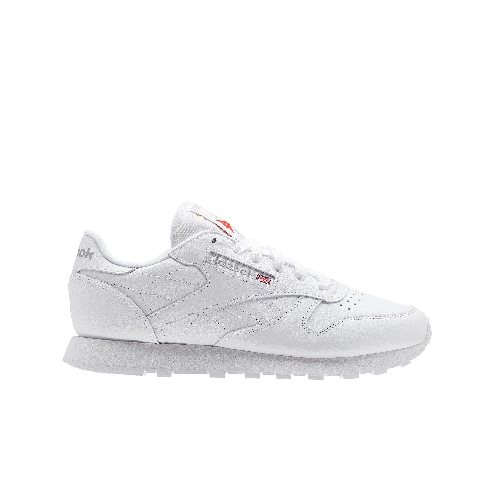 white reebok trainers