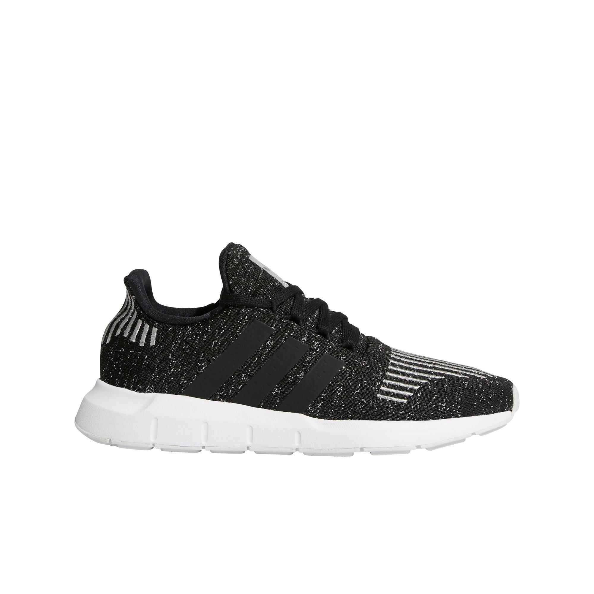 adidas swift run core black & future white womens shoes