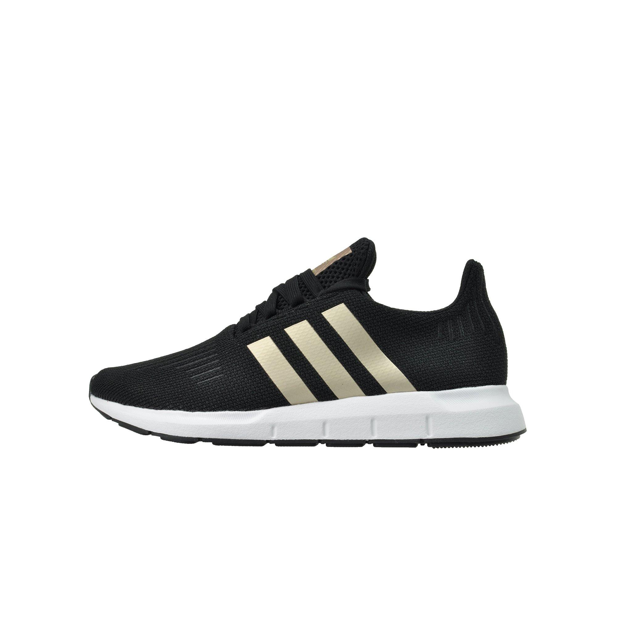 adidas black and copper sneakers