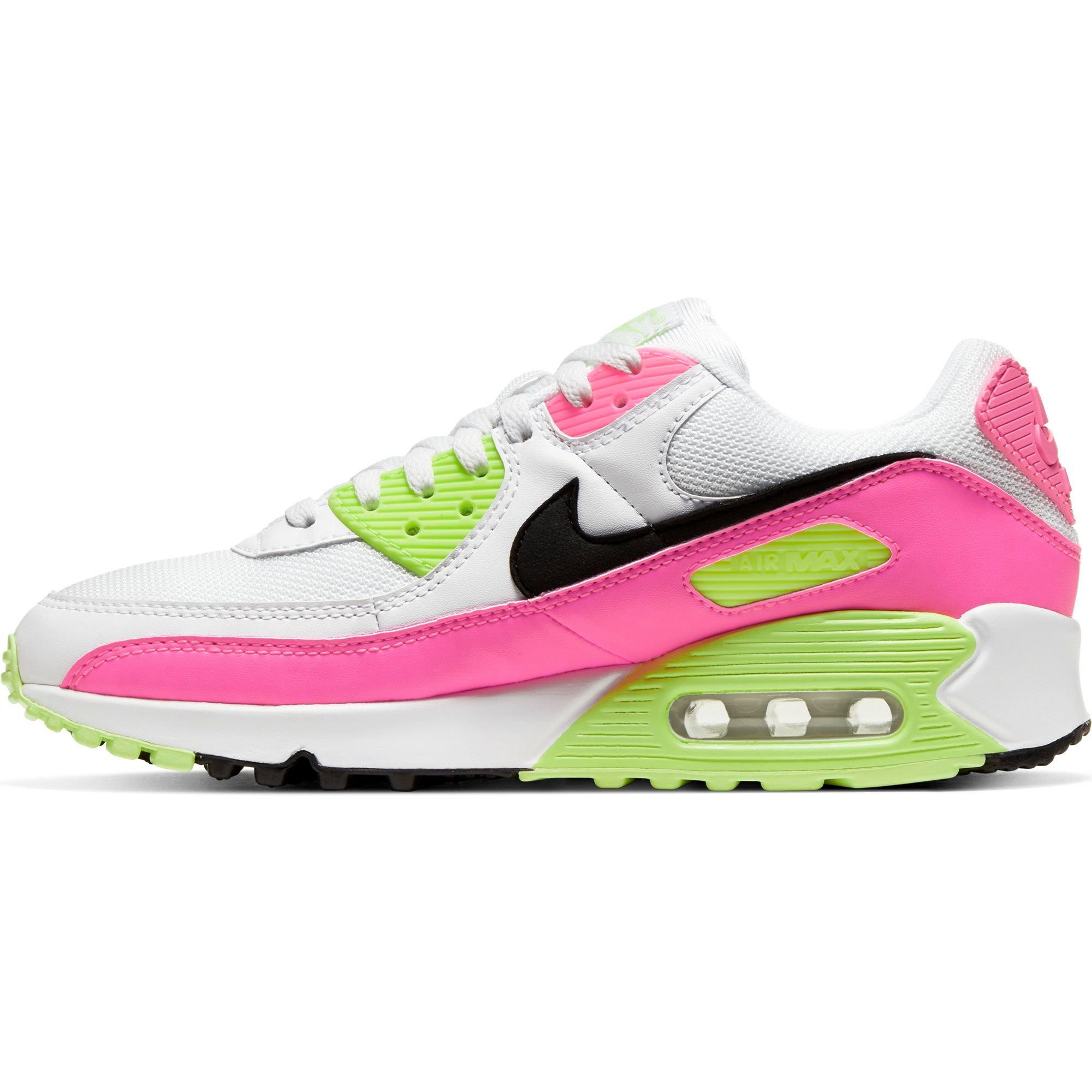 pink and green nike air max