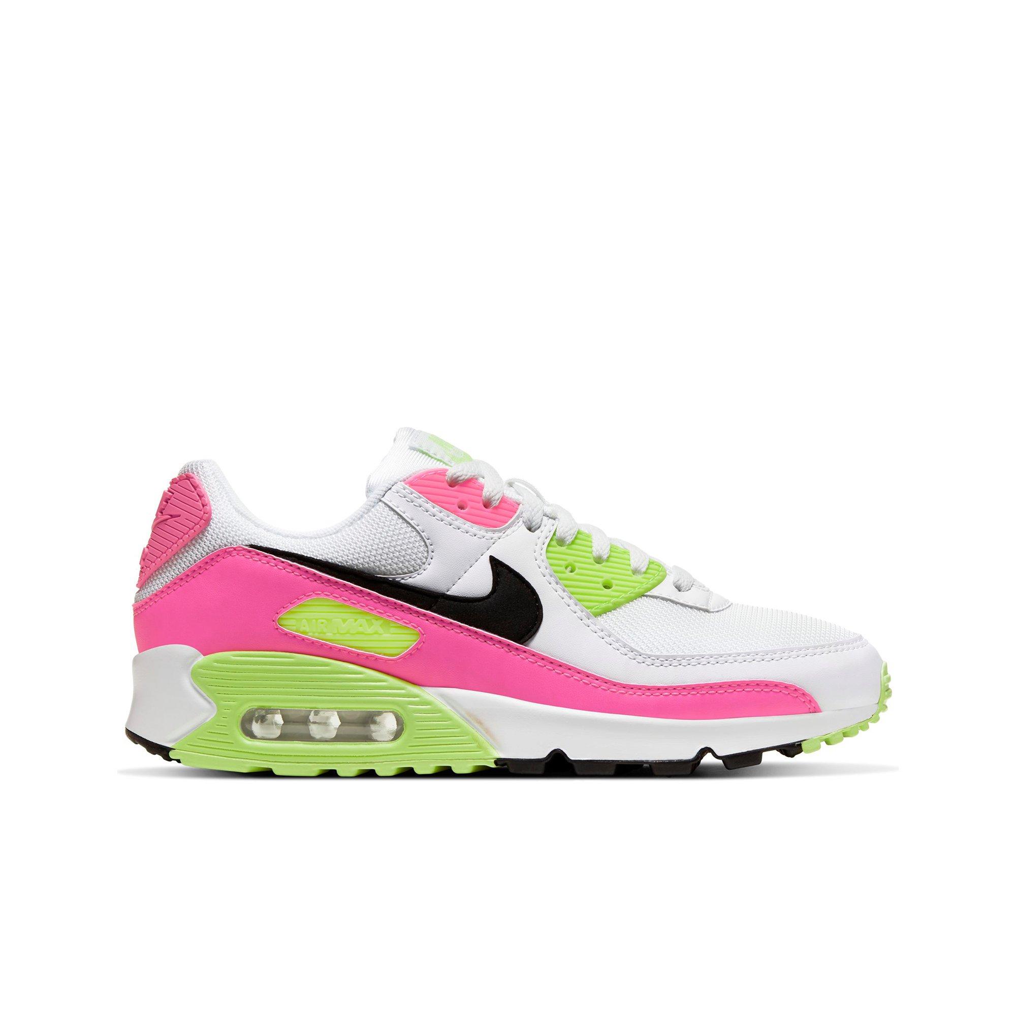 nike air max neon green and pink