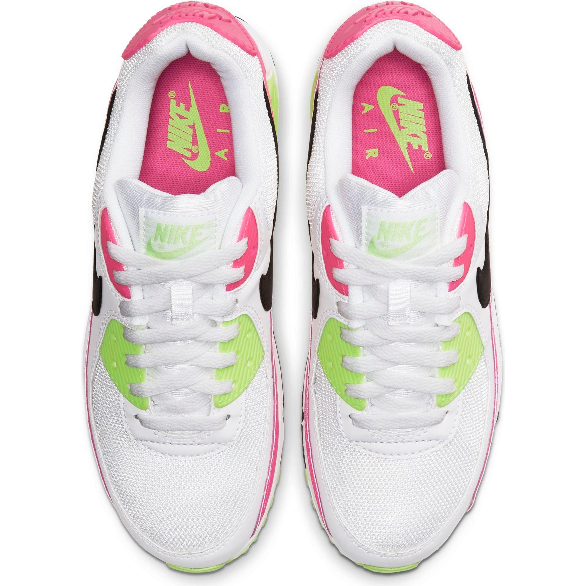 nike air max 90 white green pink