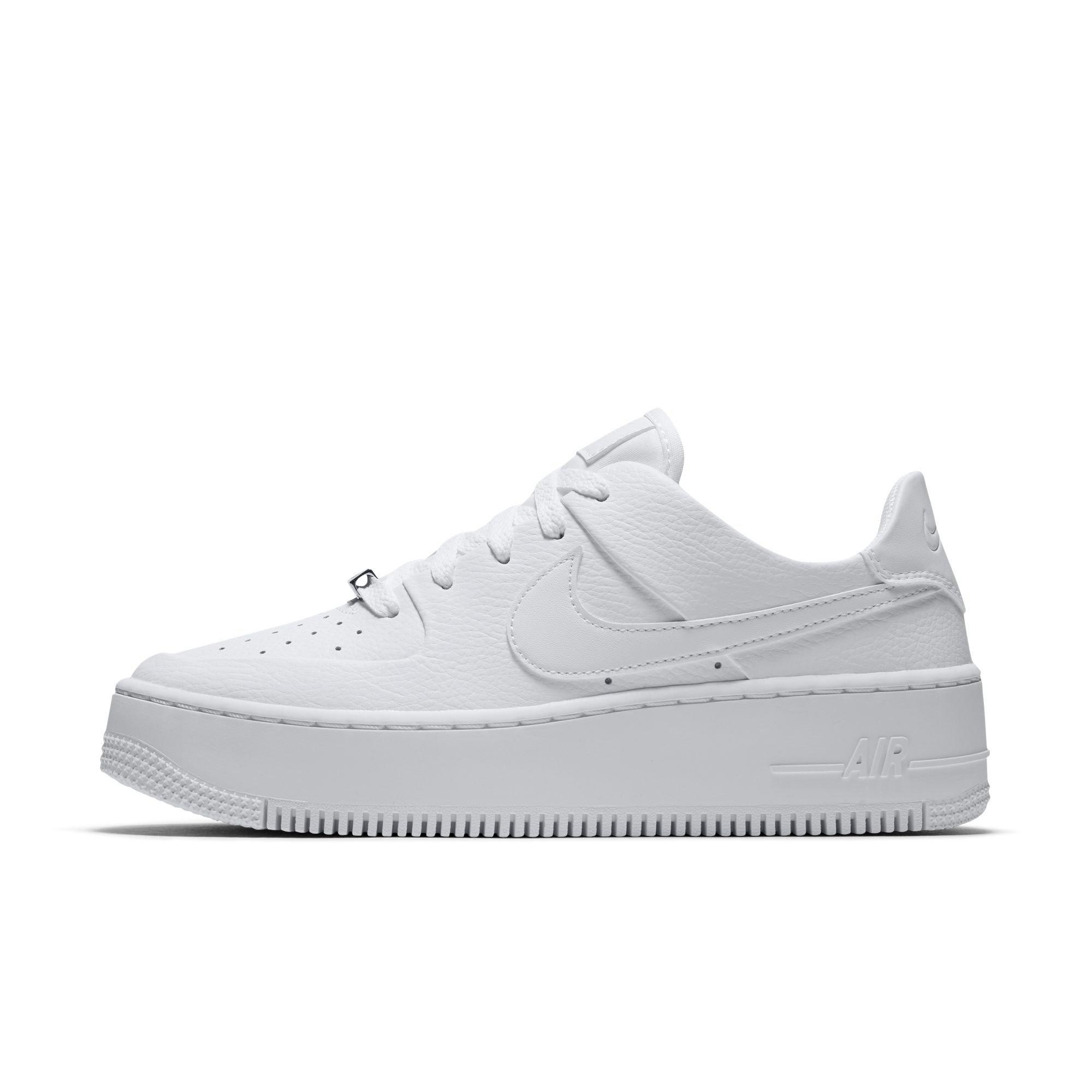 white nike air force platform