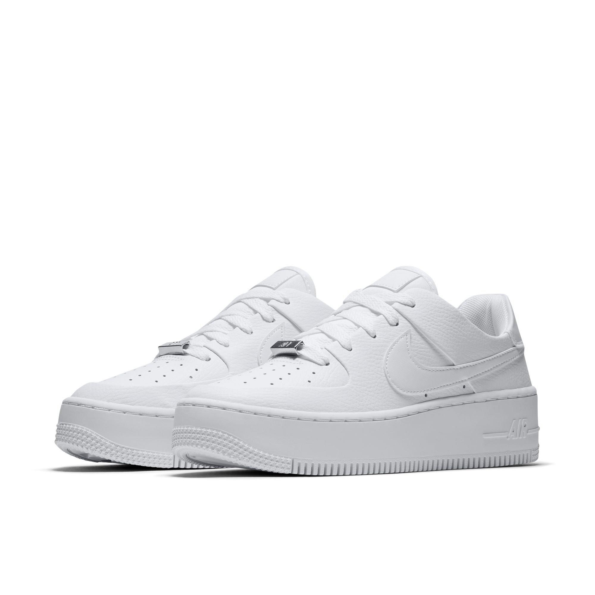 nike air force one sage low white