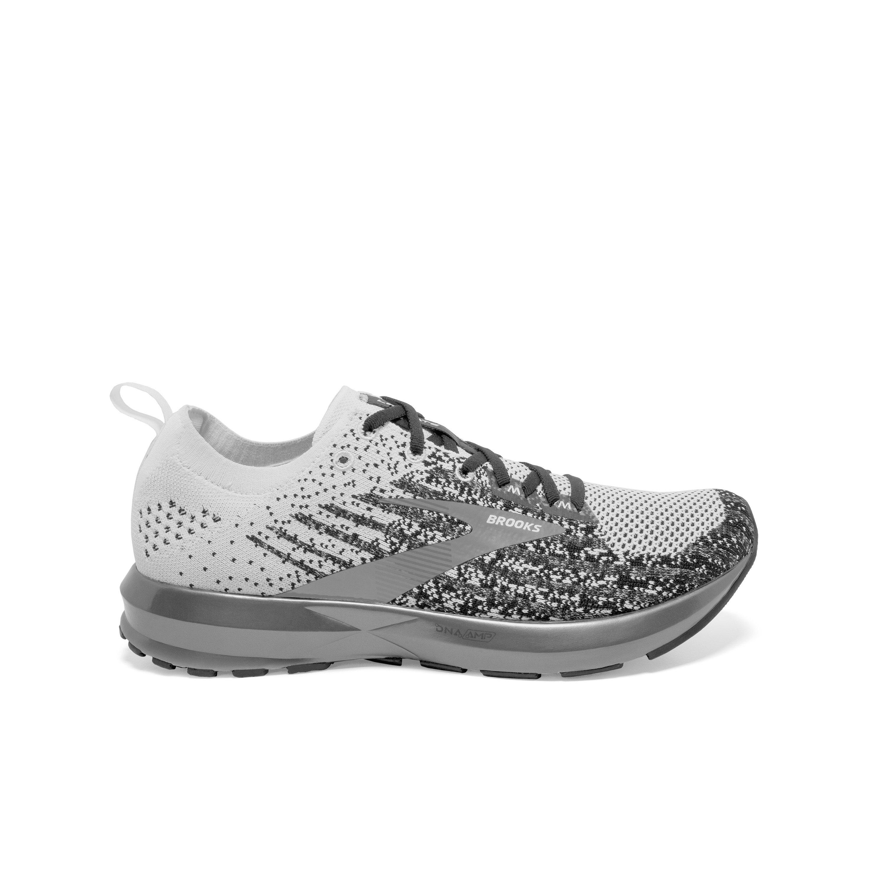 gray women's brooks shoes