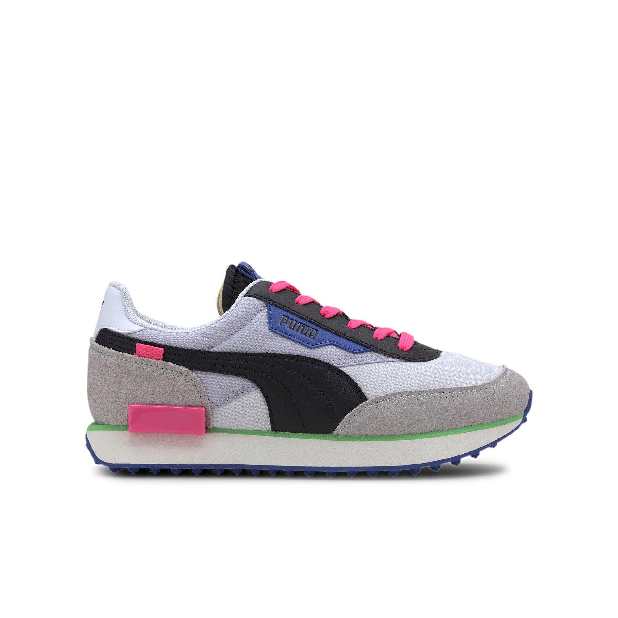 puma grey and pink shoes