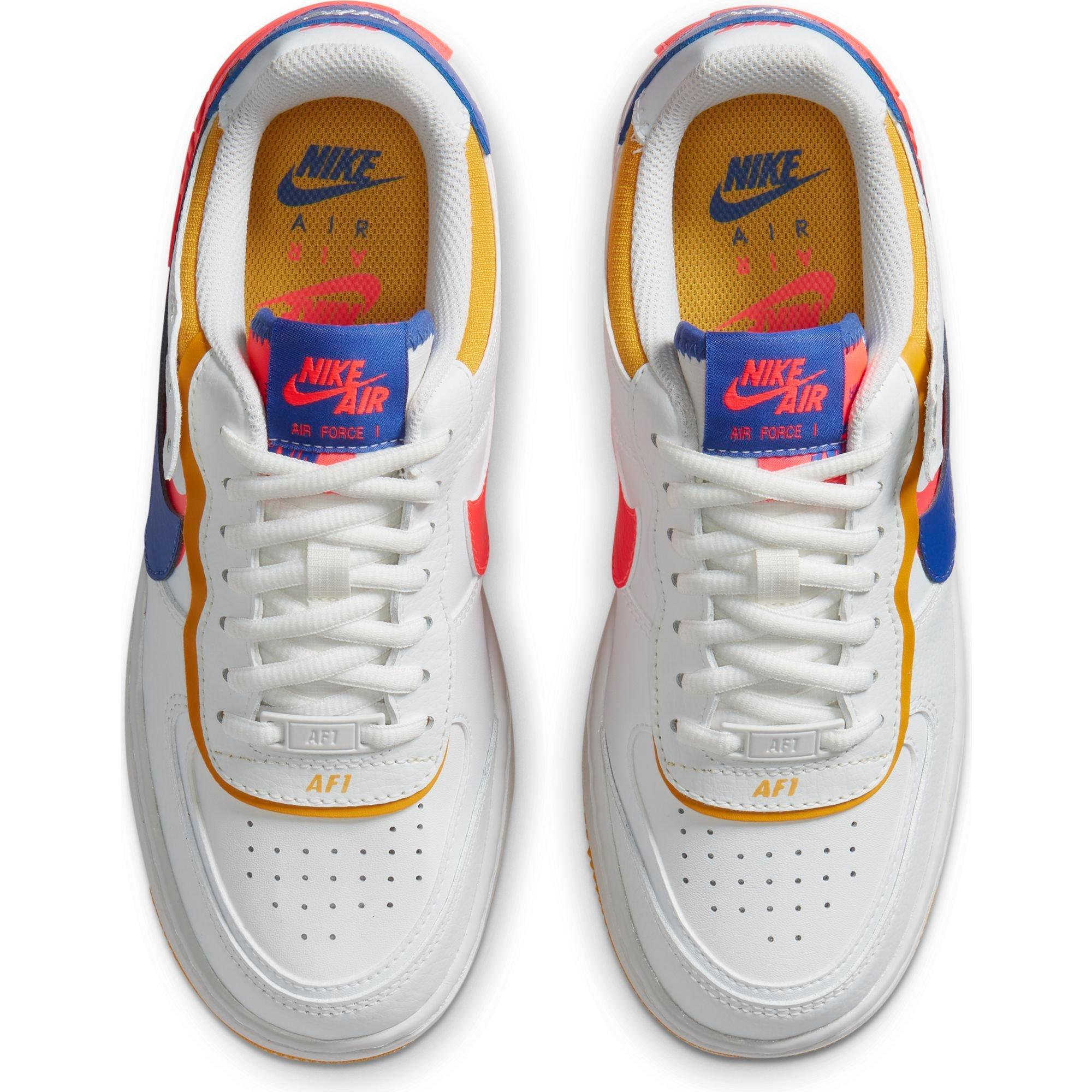 nike air force 1 red and yellow