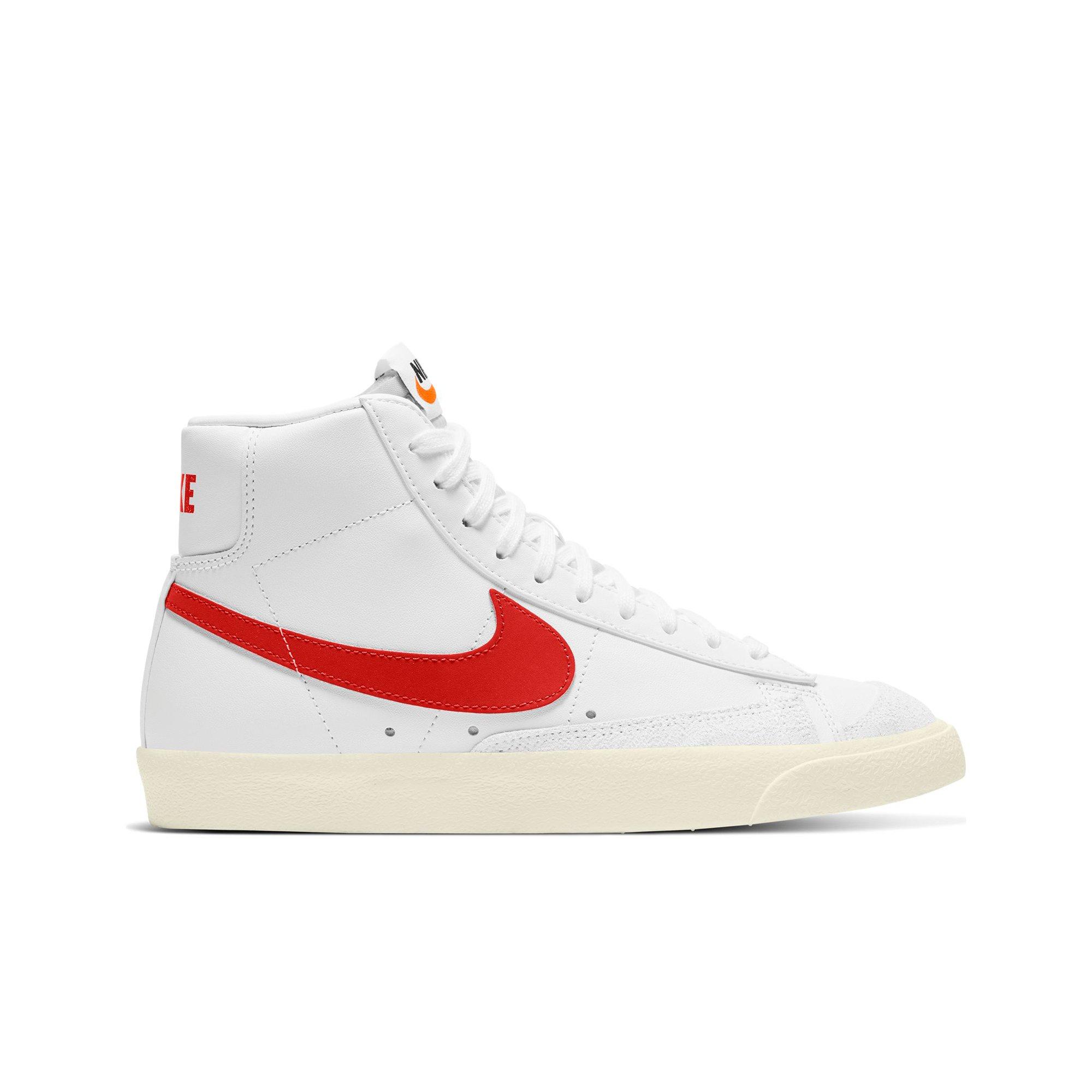 red nike mid tops