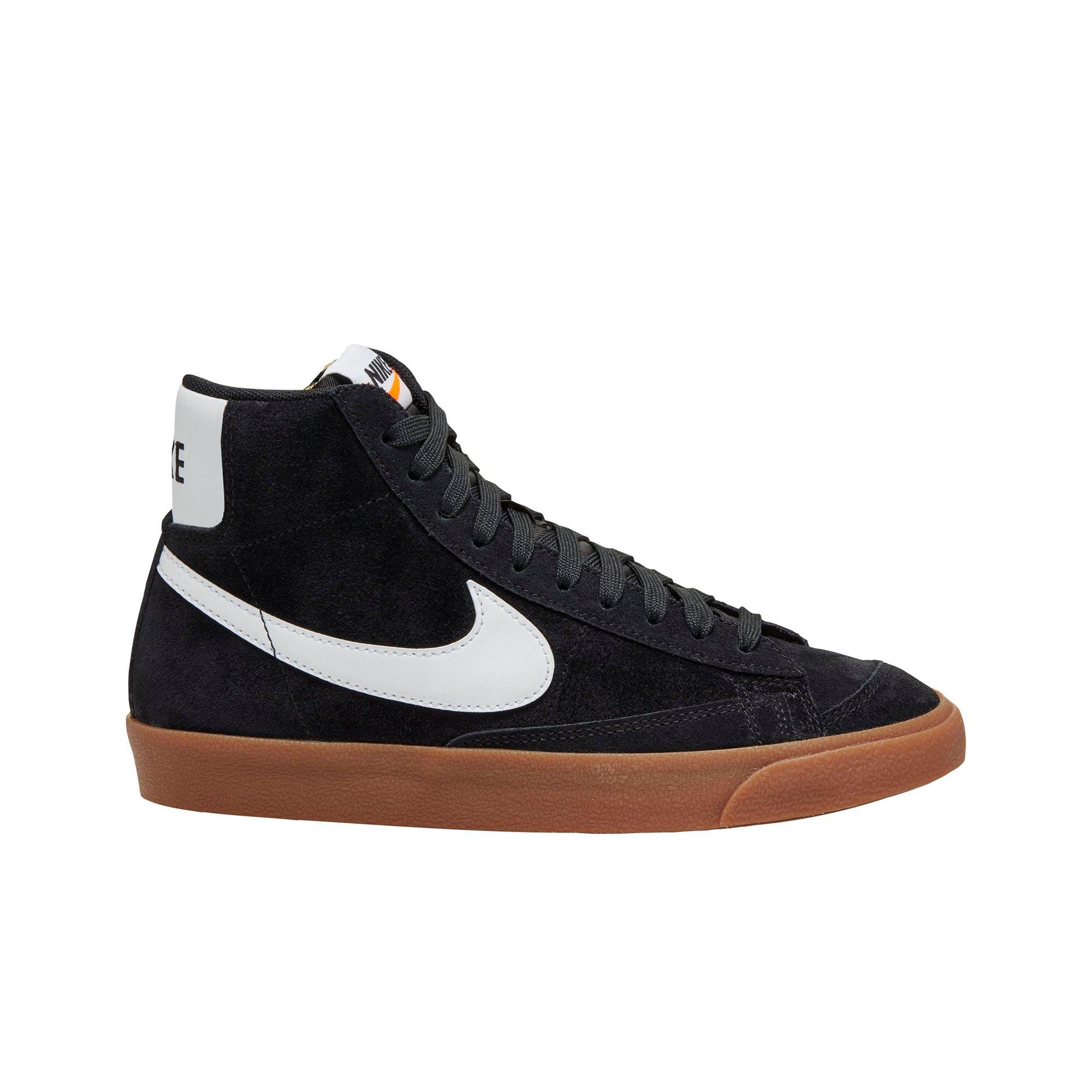 nike blazer mid black suede womens