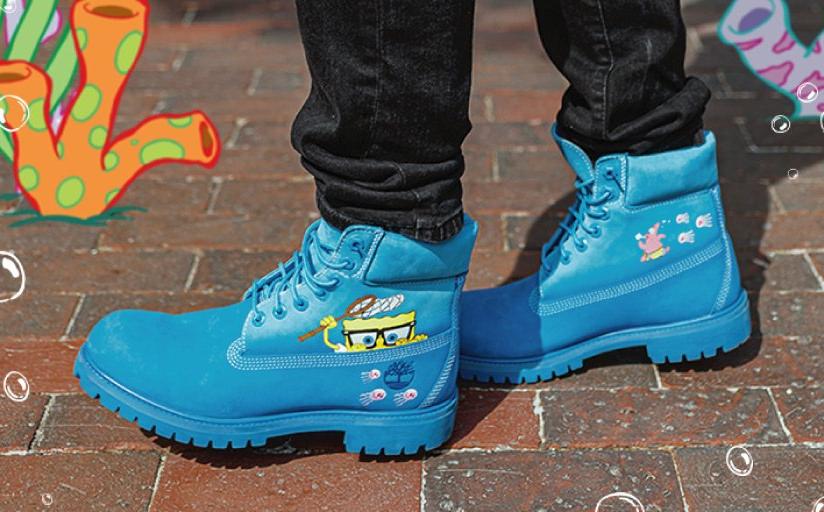 Timberland 6 spongebob blue new arrivals