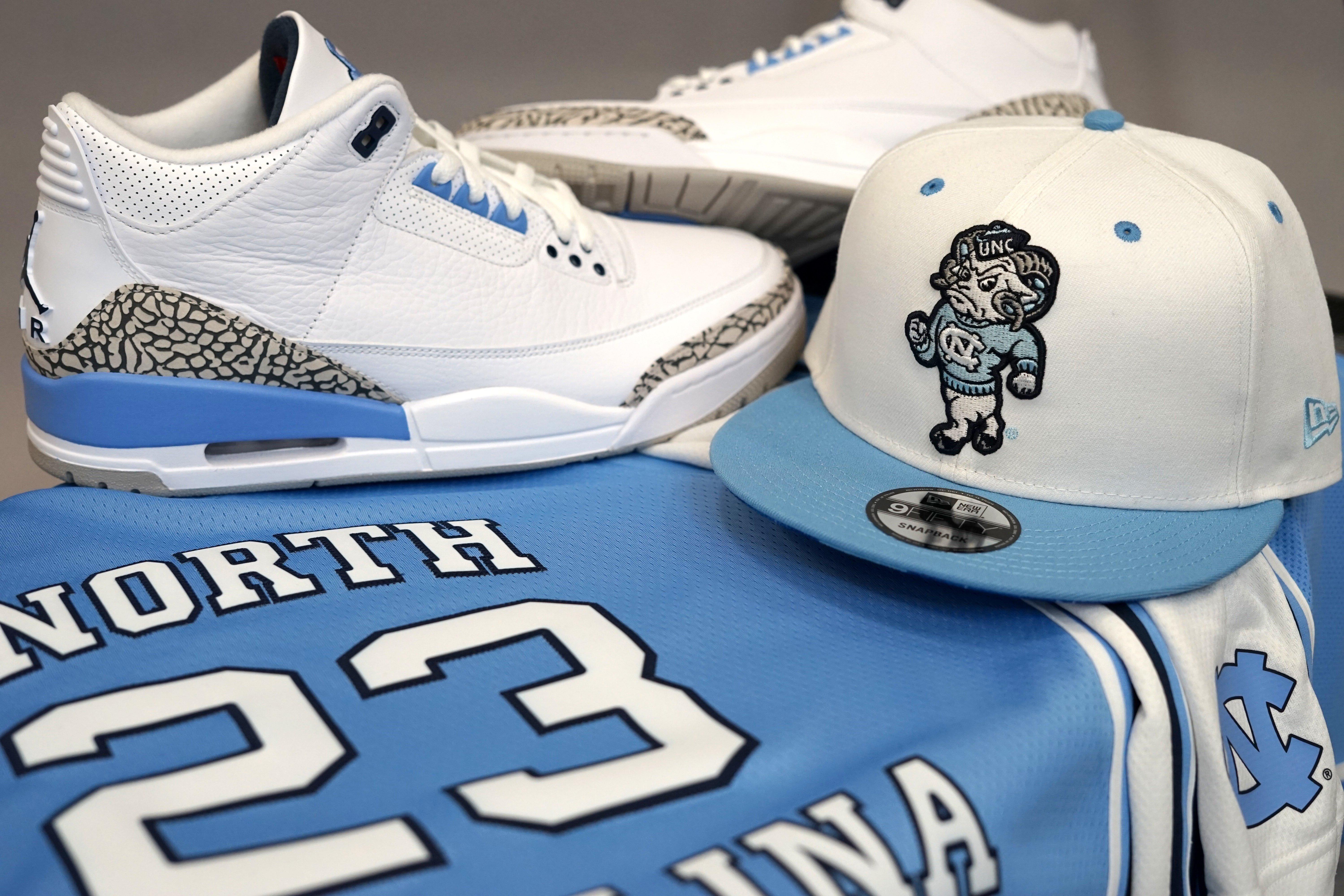 north carolina blue jordan 3