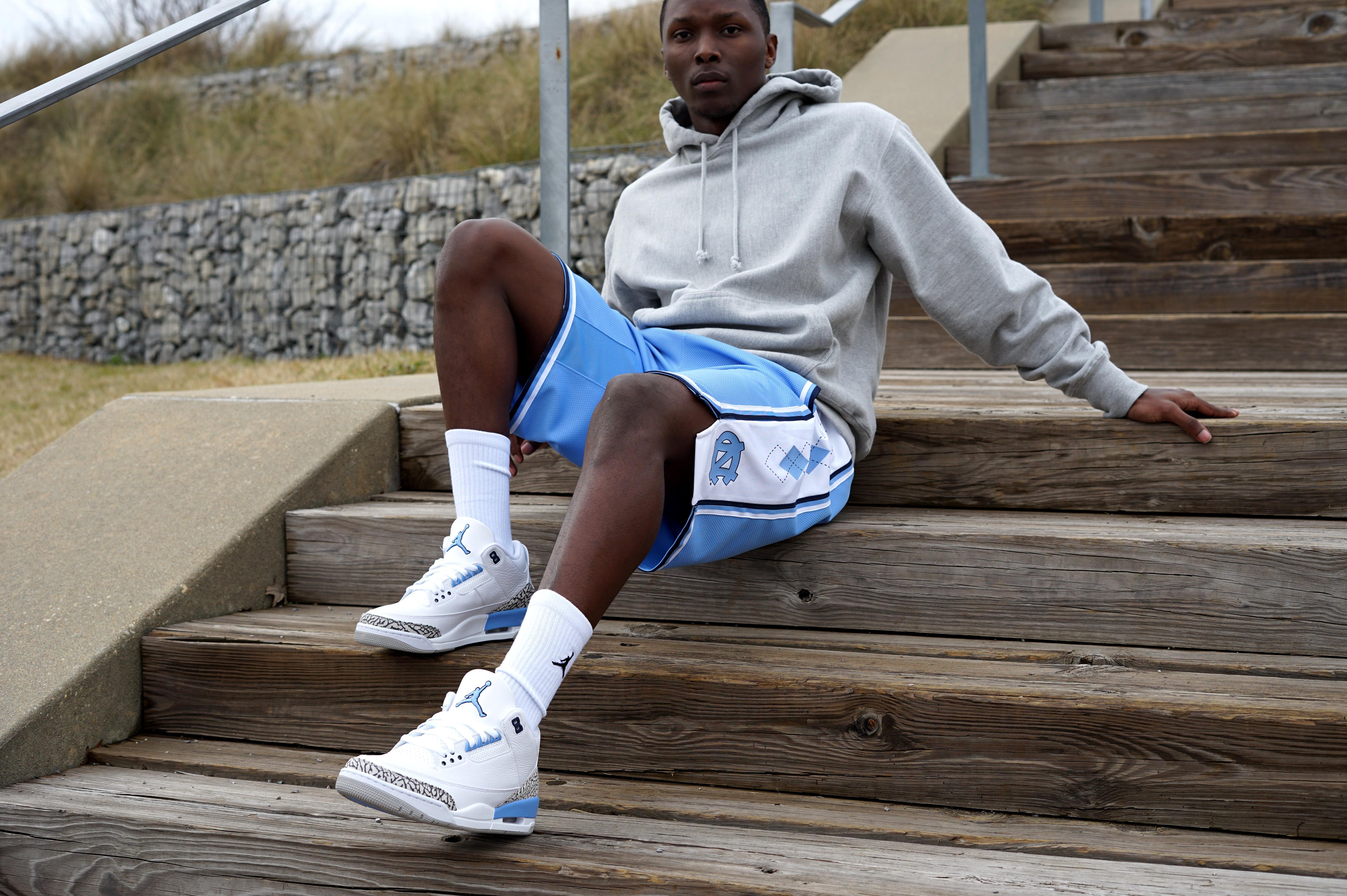 Sneakers Release Jordan 3 Retro Unc White Valor Blue Tech Grey Men S Shoe