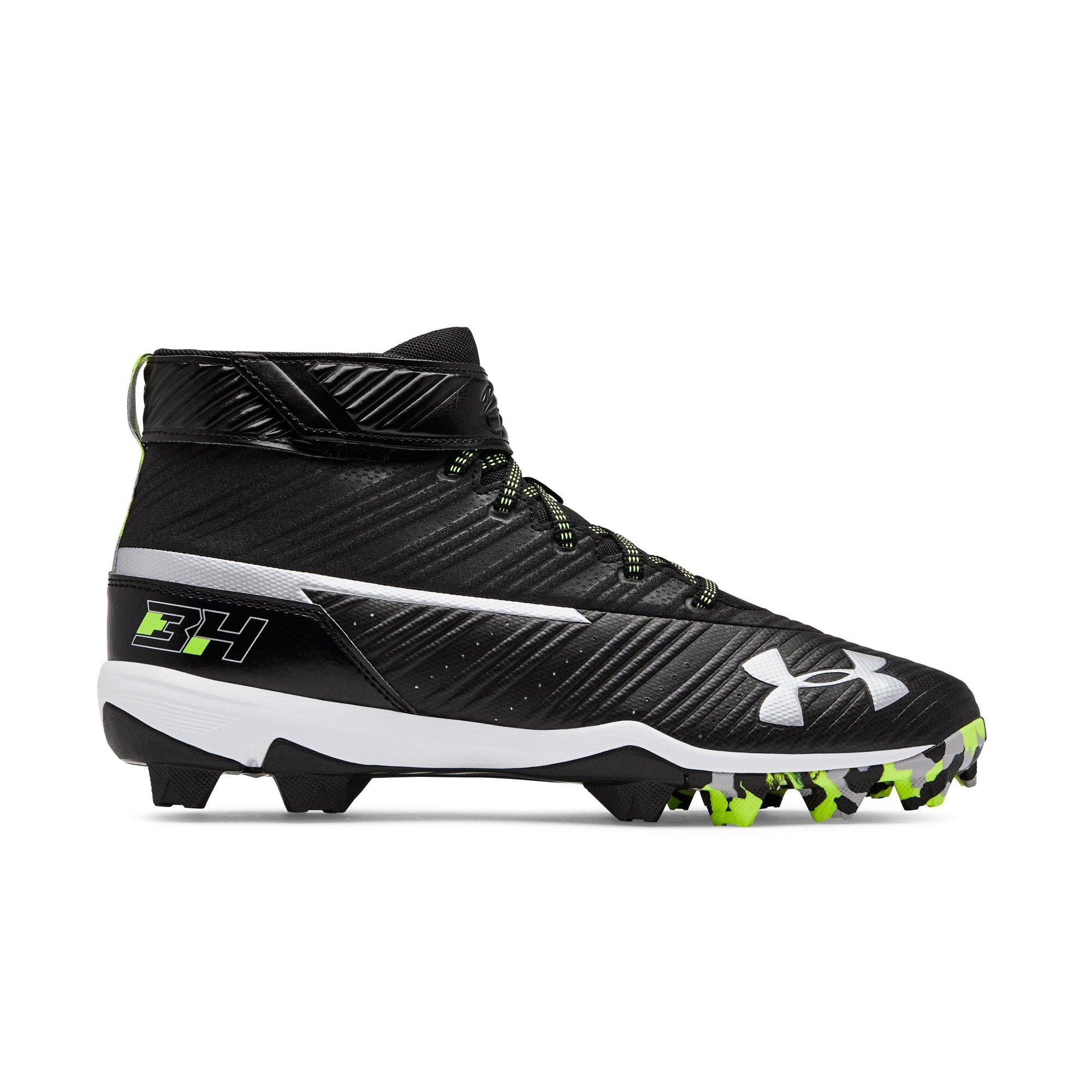 under armour high top baseball cleats