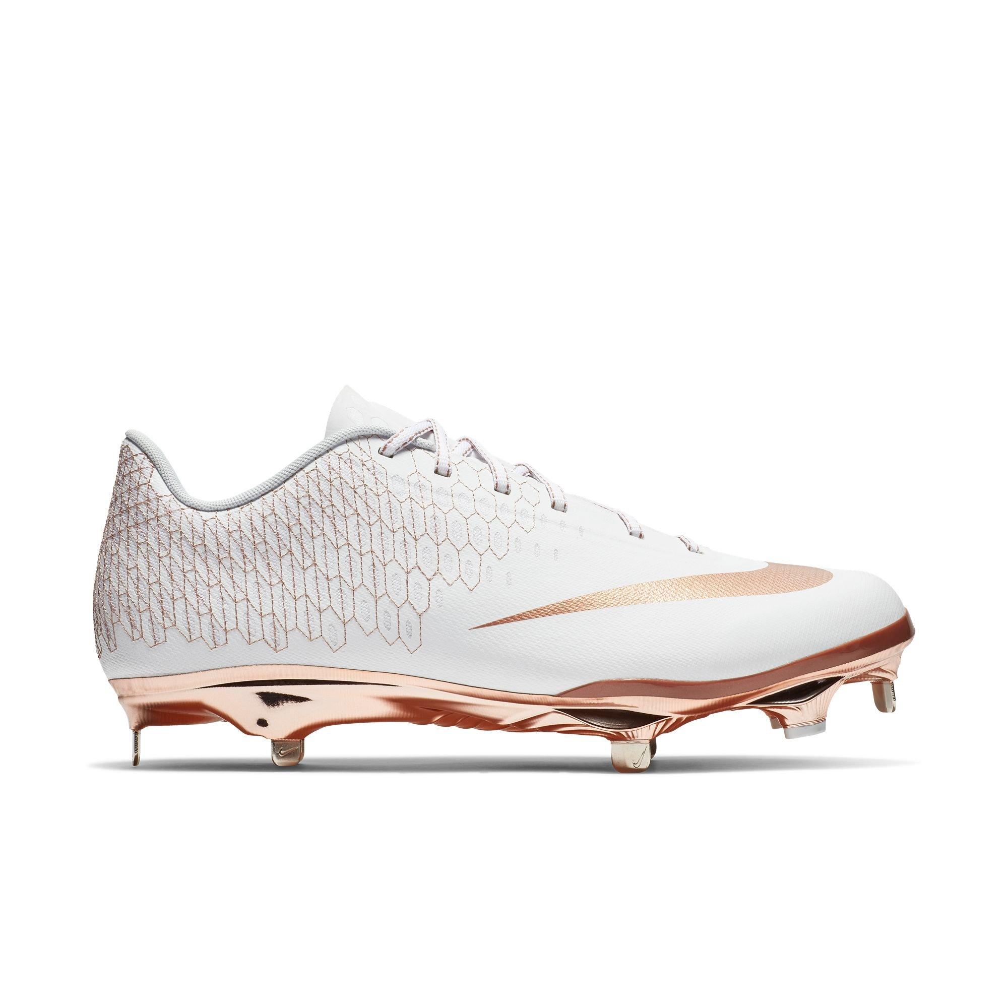 white gold baseball cleats