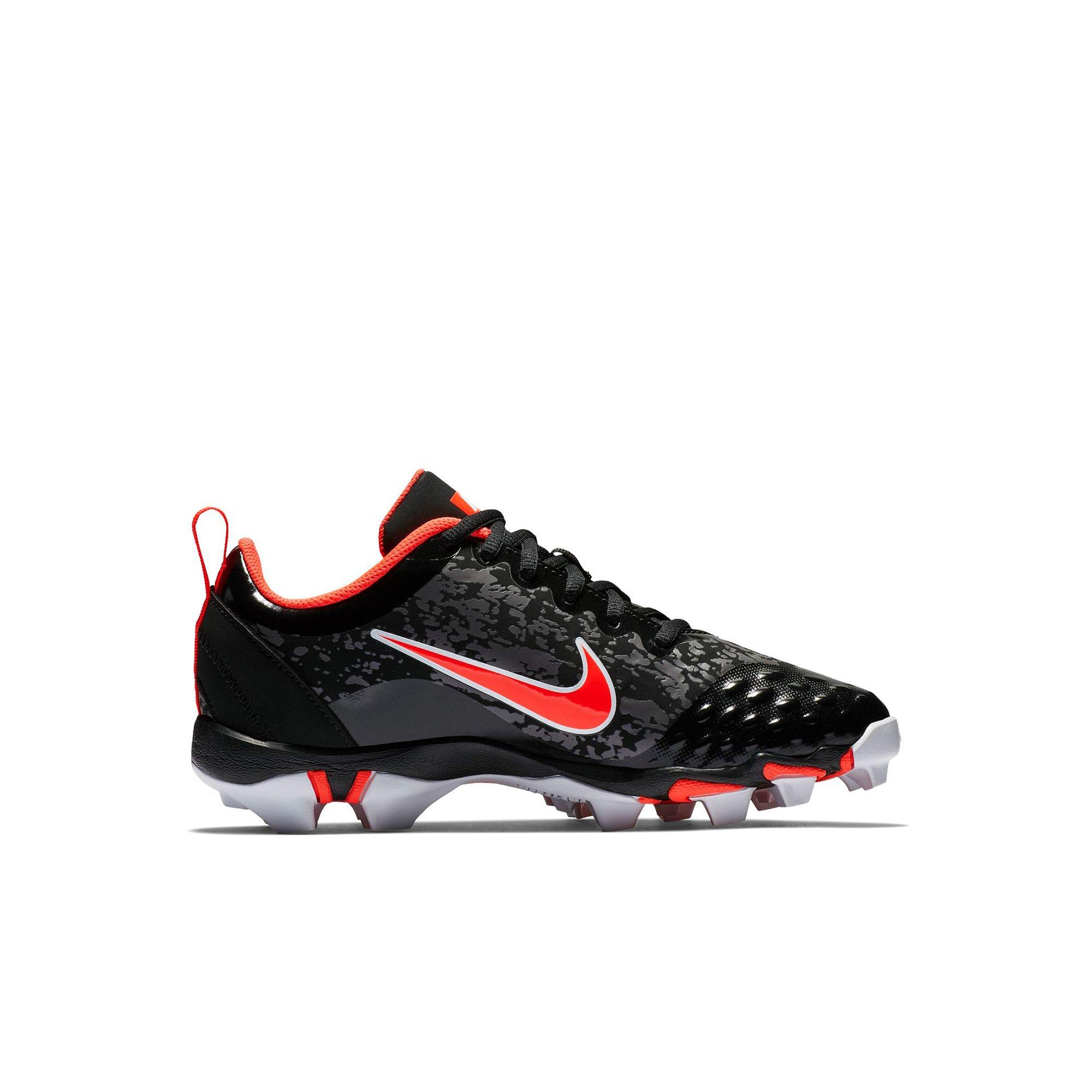 red and black youth baseball cleats