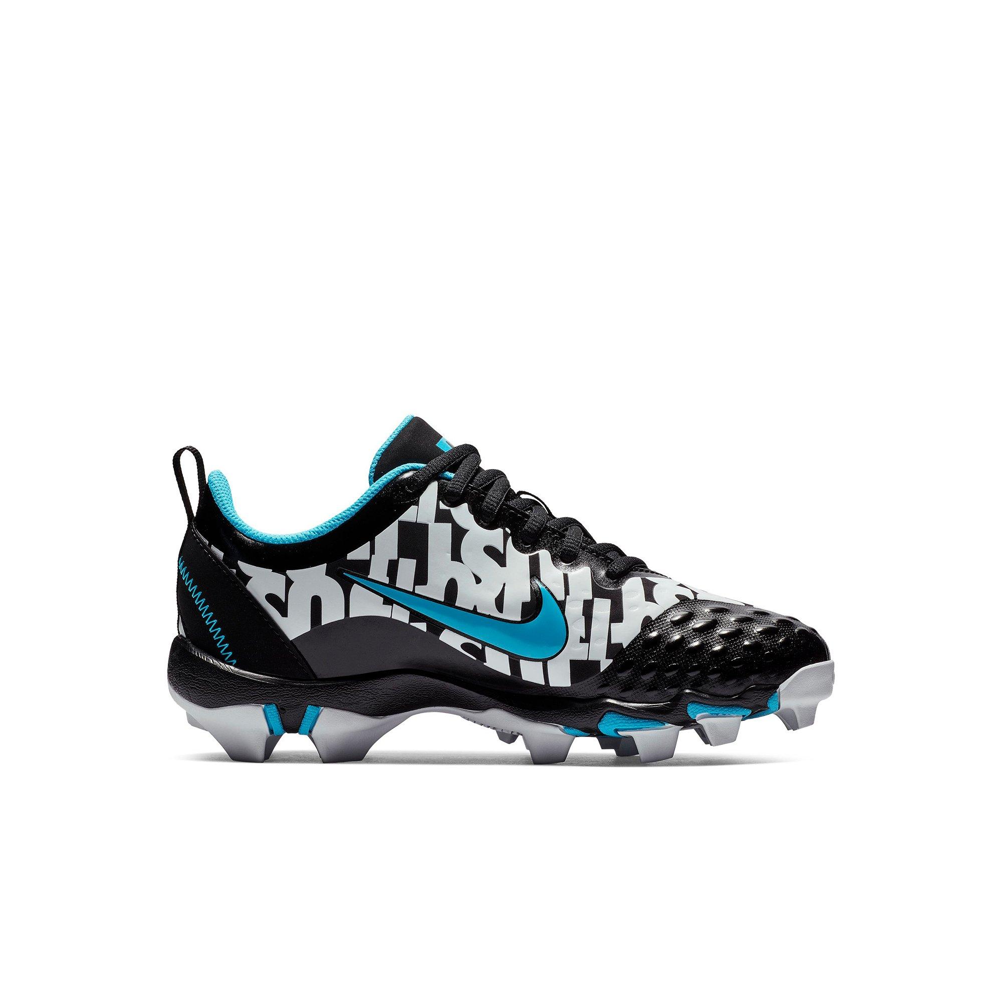 blue softball cleats