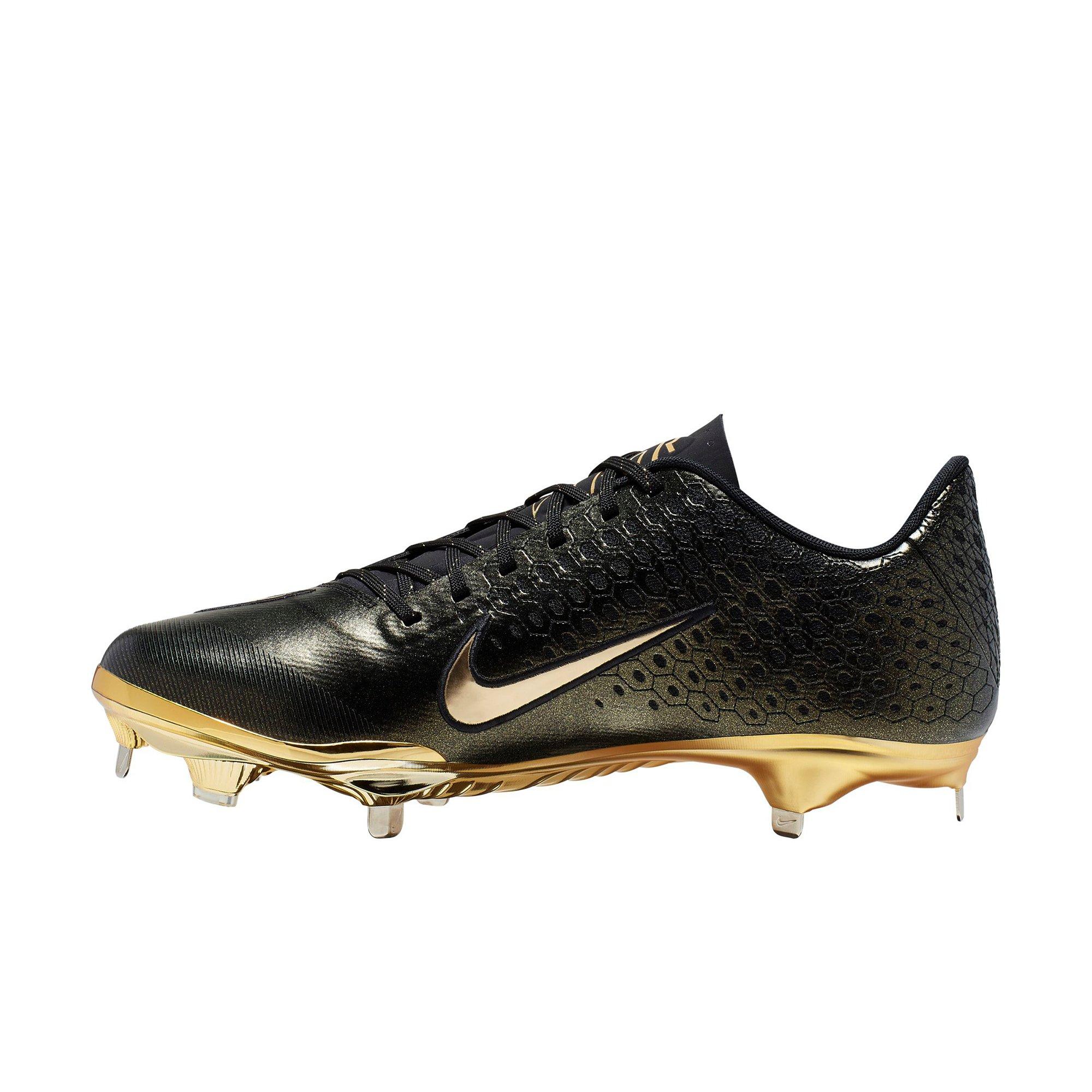 black and gold baseball cleats