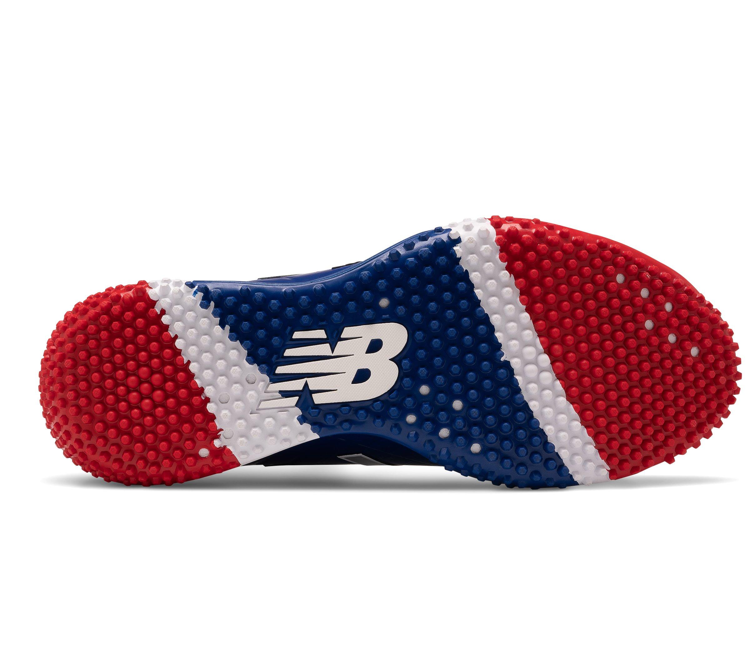 New balance baseball cleats red white and blue best sale